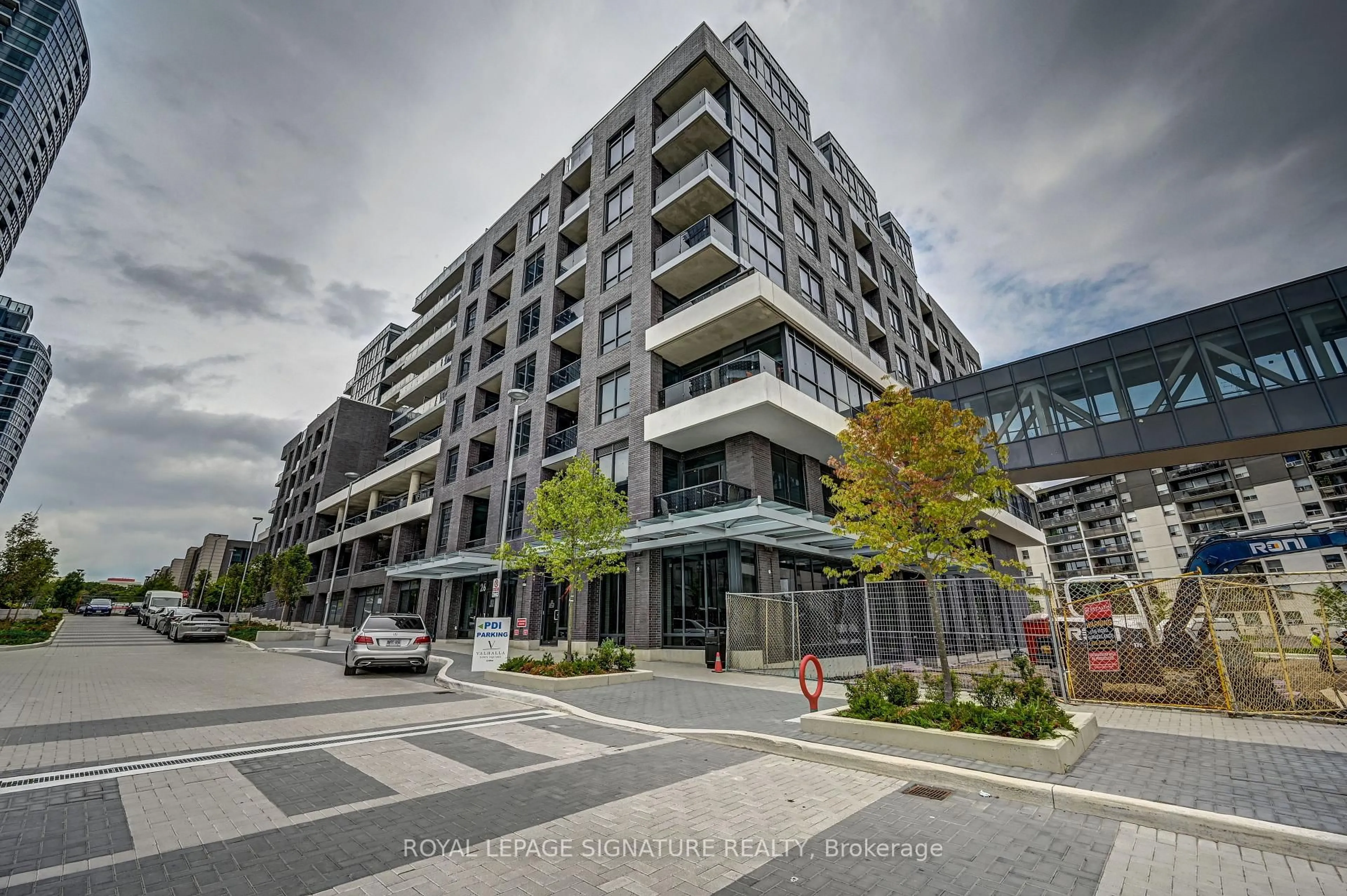 A pic from outside/outdoor area/front of a property/back of a property/a pic from drone, building for 26 Gibbs Rd #548, Toronto Ontario M9B 0E3