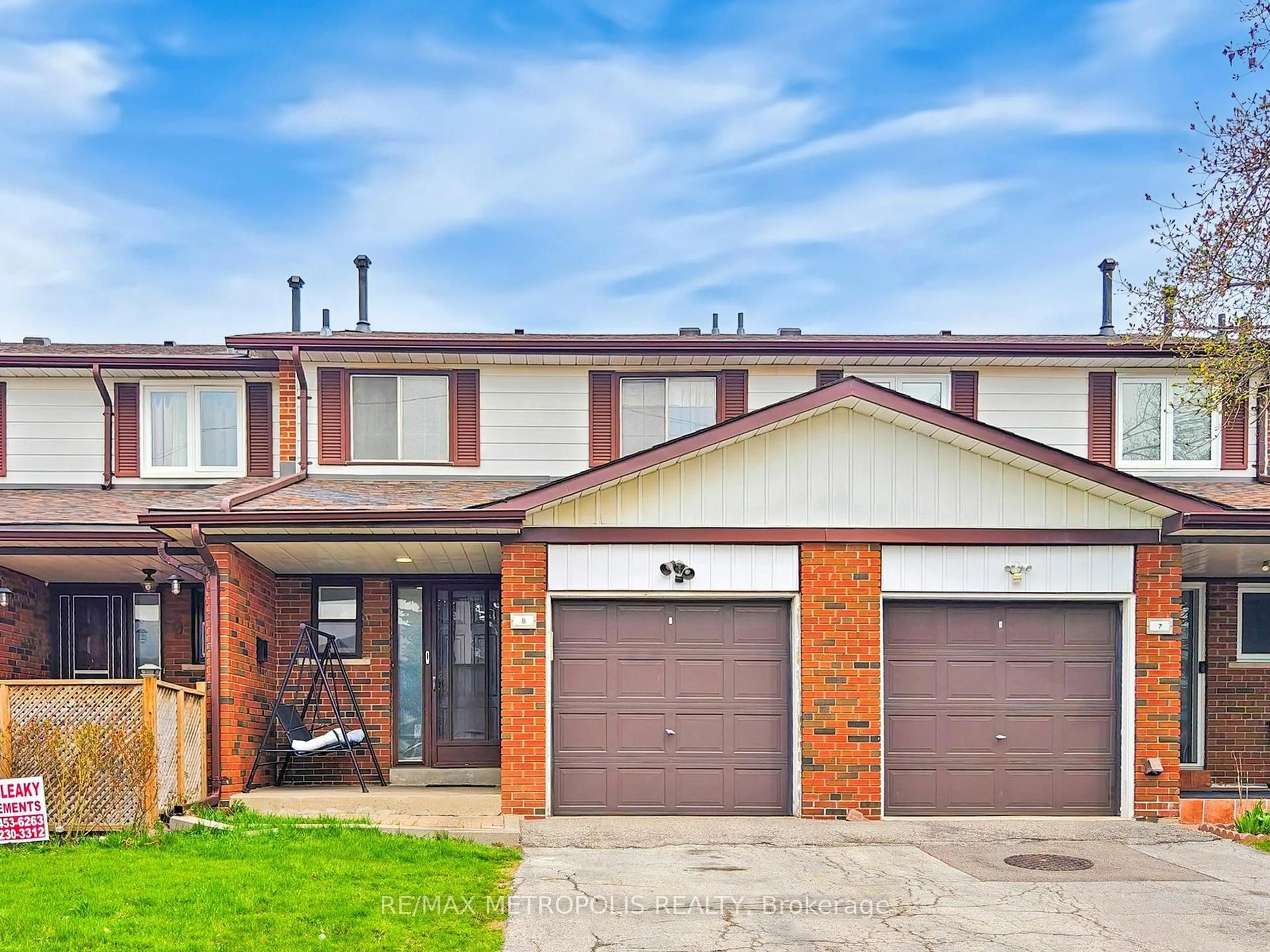 Home with brick exterior material, street for 7033 Netherbrae Rd #8, Mississauga Ontario L4T 2W2