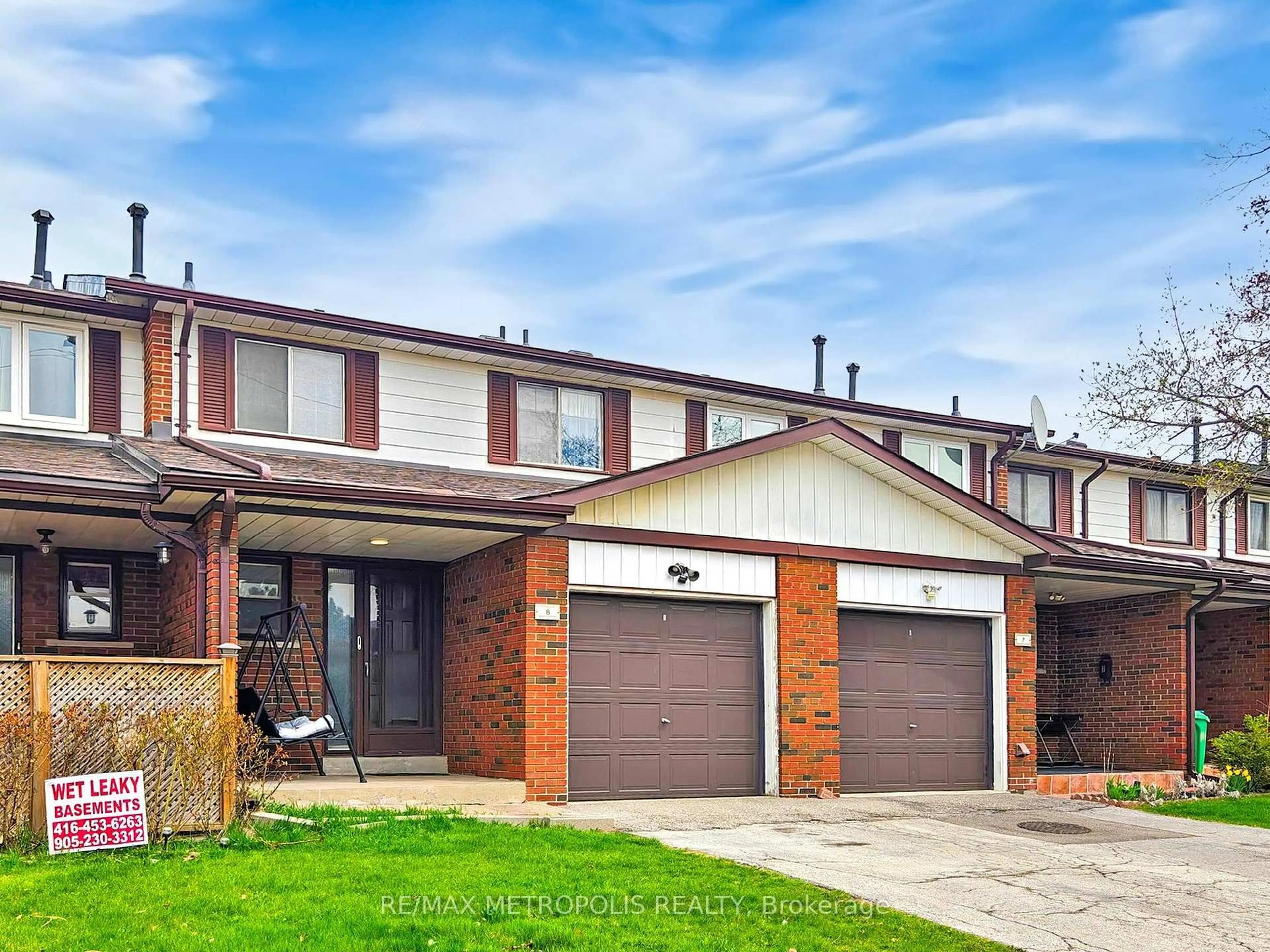 Home with brick exterior material, street for 7033 Netherbrae Rd #8, Mississauga Ontario L4T 2W2