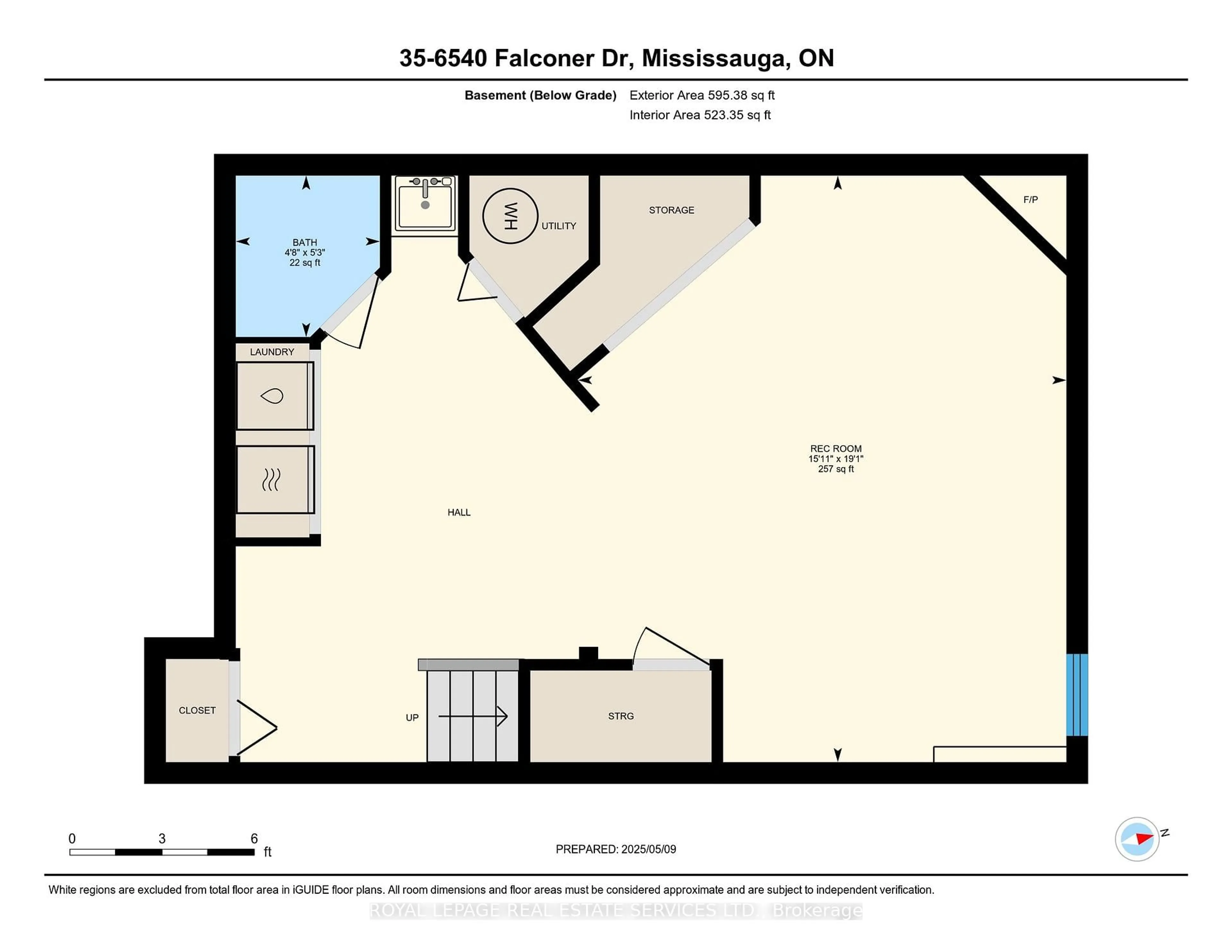 Floor plan for 6540 Falconer Dr #35, Mississauga Ontario L5N 1M1