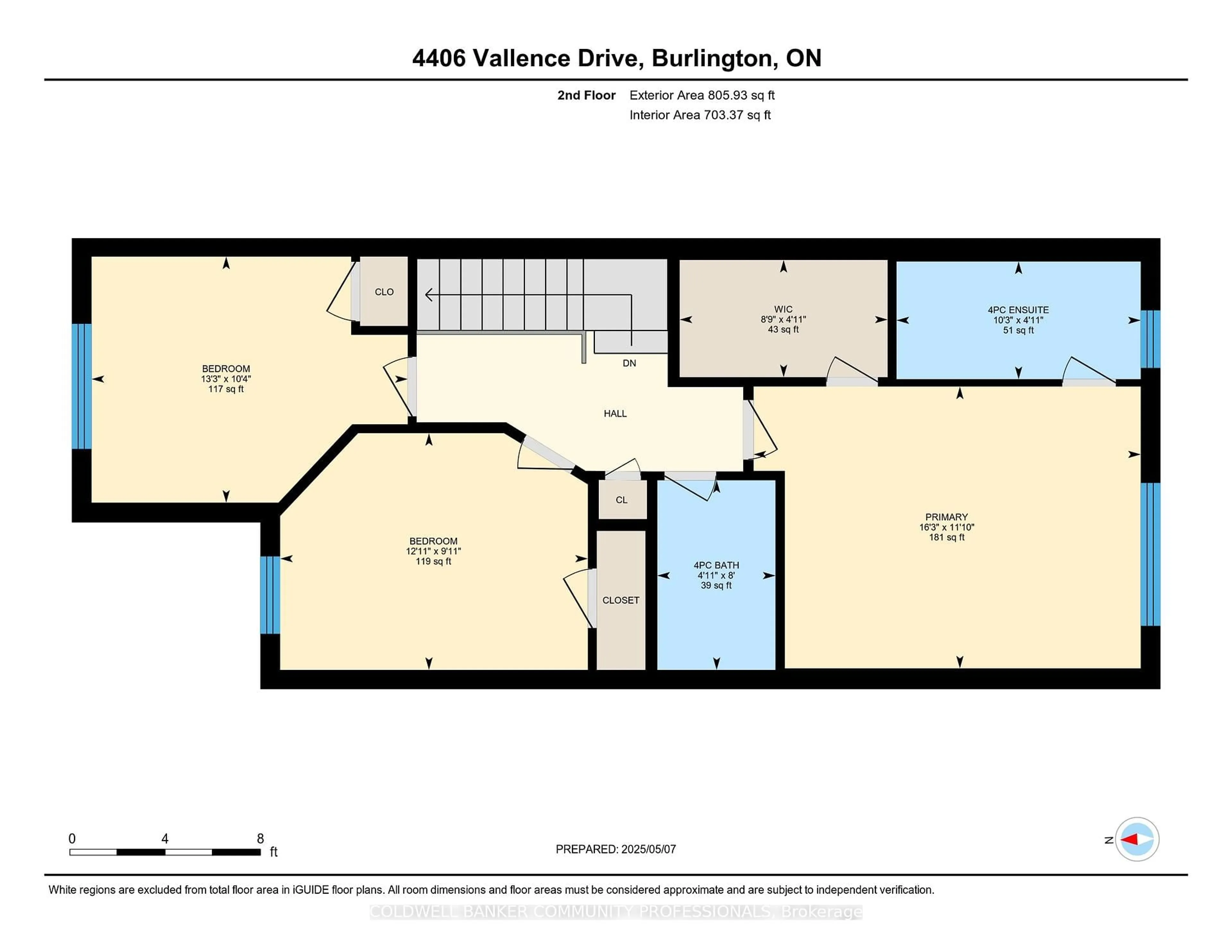 Floor plan for 4406 Vallence Dr, Burlington Ontario L7L 6J7