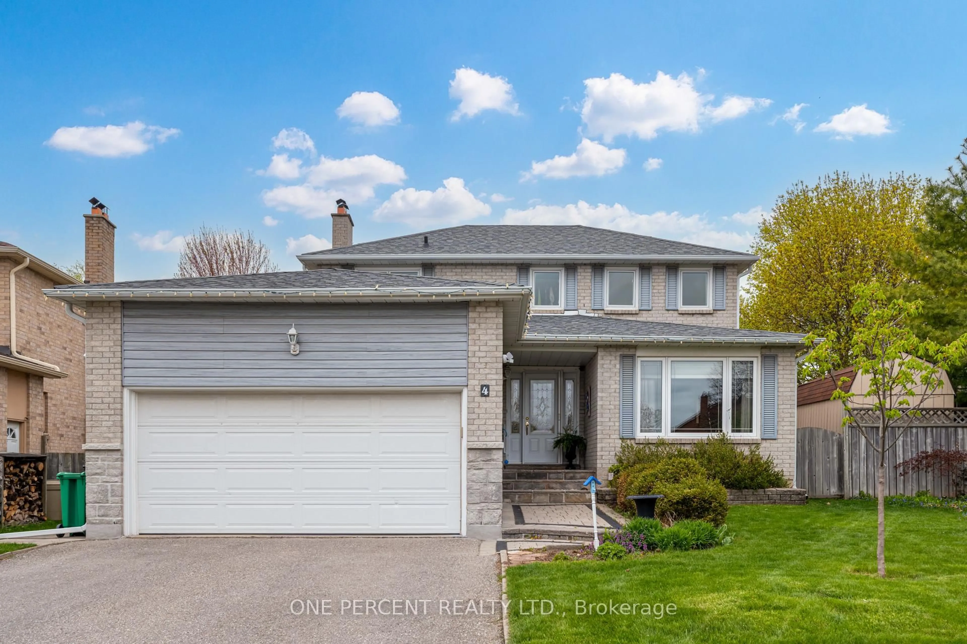 Home with vinyl exterior material, street for 4 Culpepper Crt, Caledon Ontario L7E 5V7