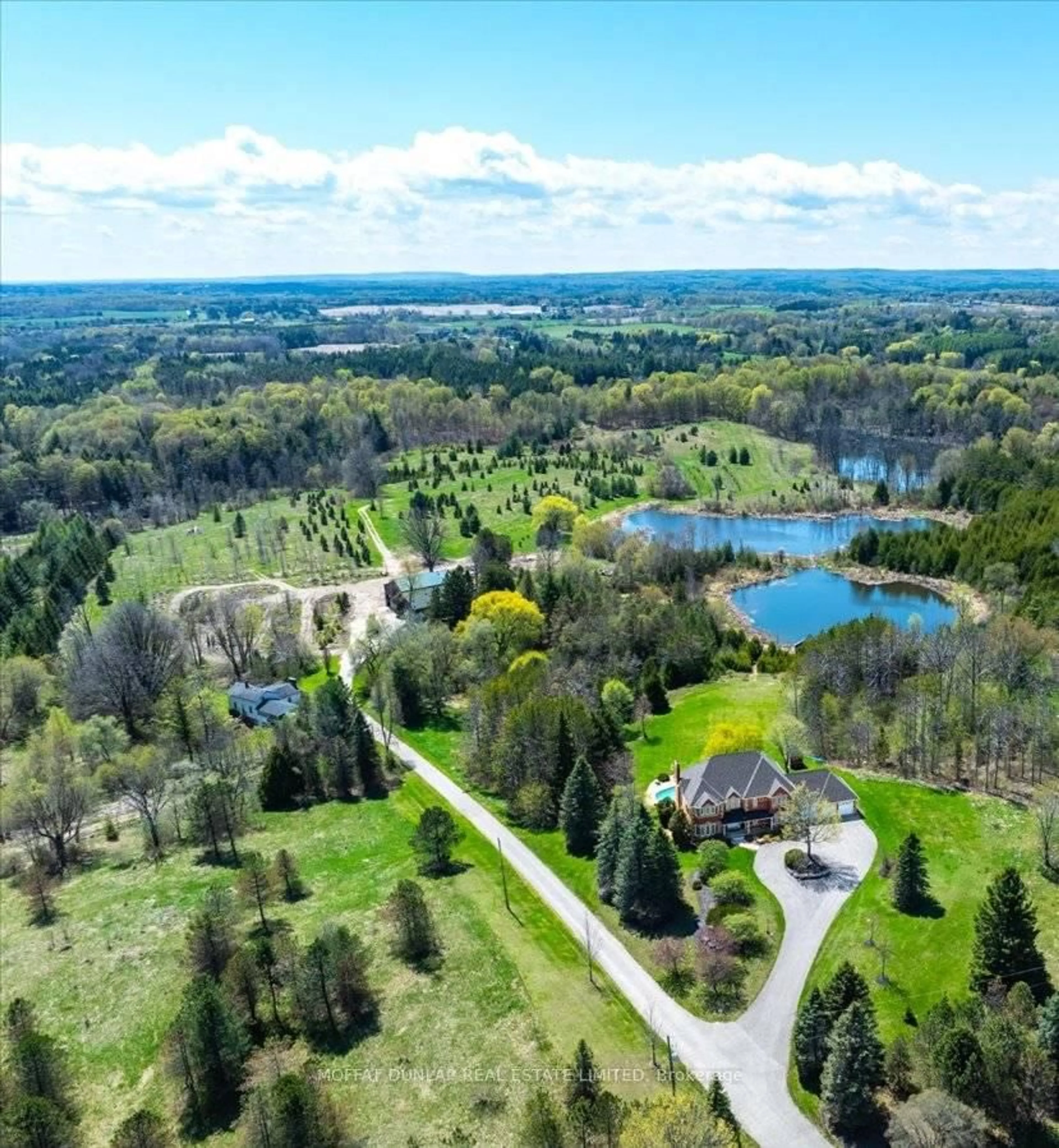 A pic from outside/outdoor area/front of a property/back of a property/a pic from drone, water/lake/river/ocean view for 15316 Mount Wolfe Rd, Caledon Ontario L7E 3N7