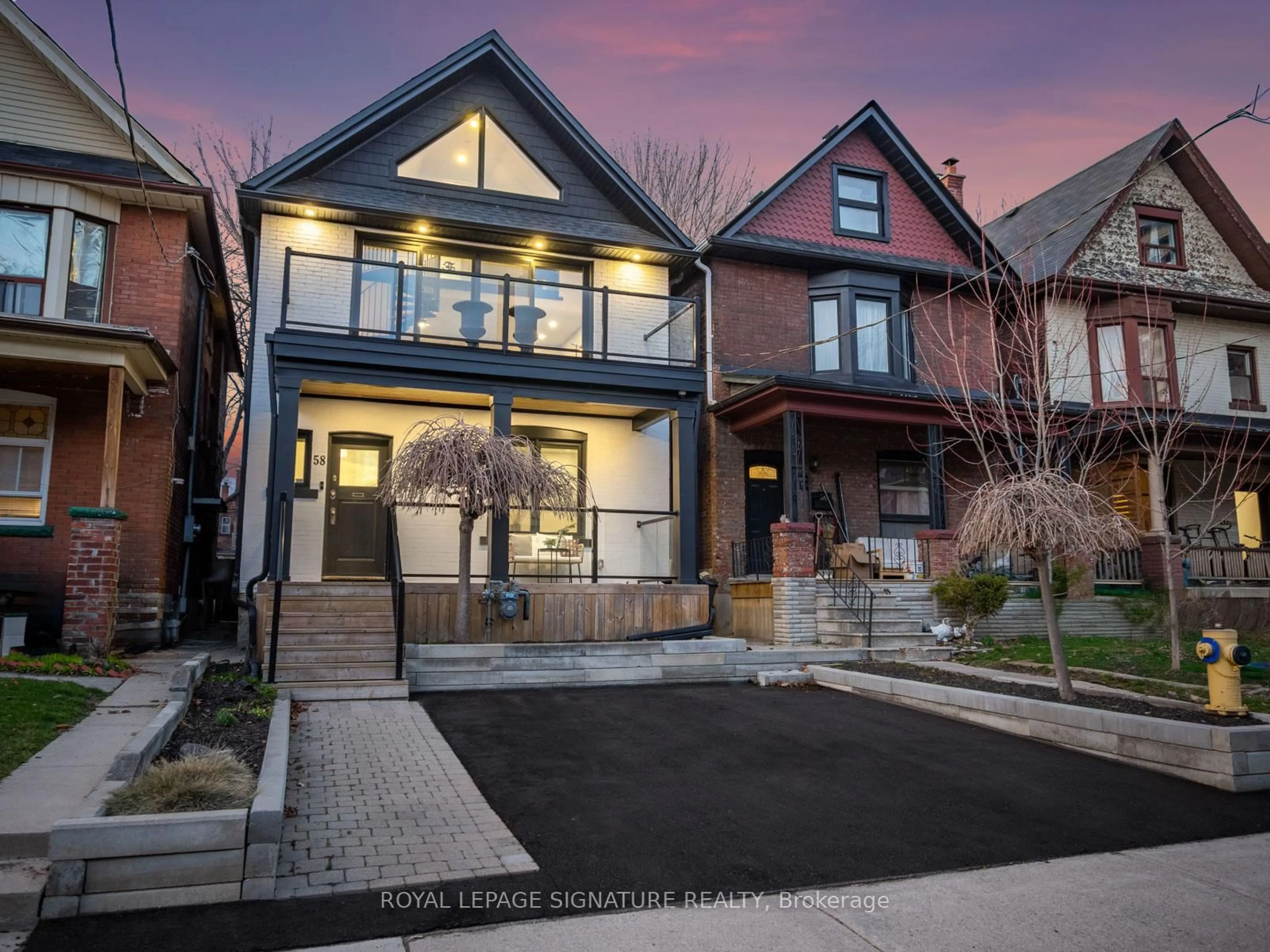 Home with brick exterior material, street for 58 Harvard Ave, Toronto Ontario M6R 1C6