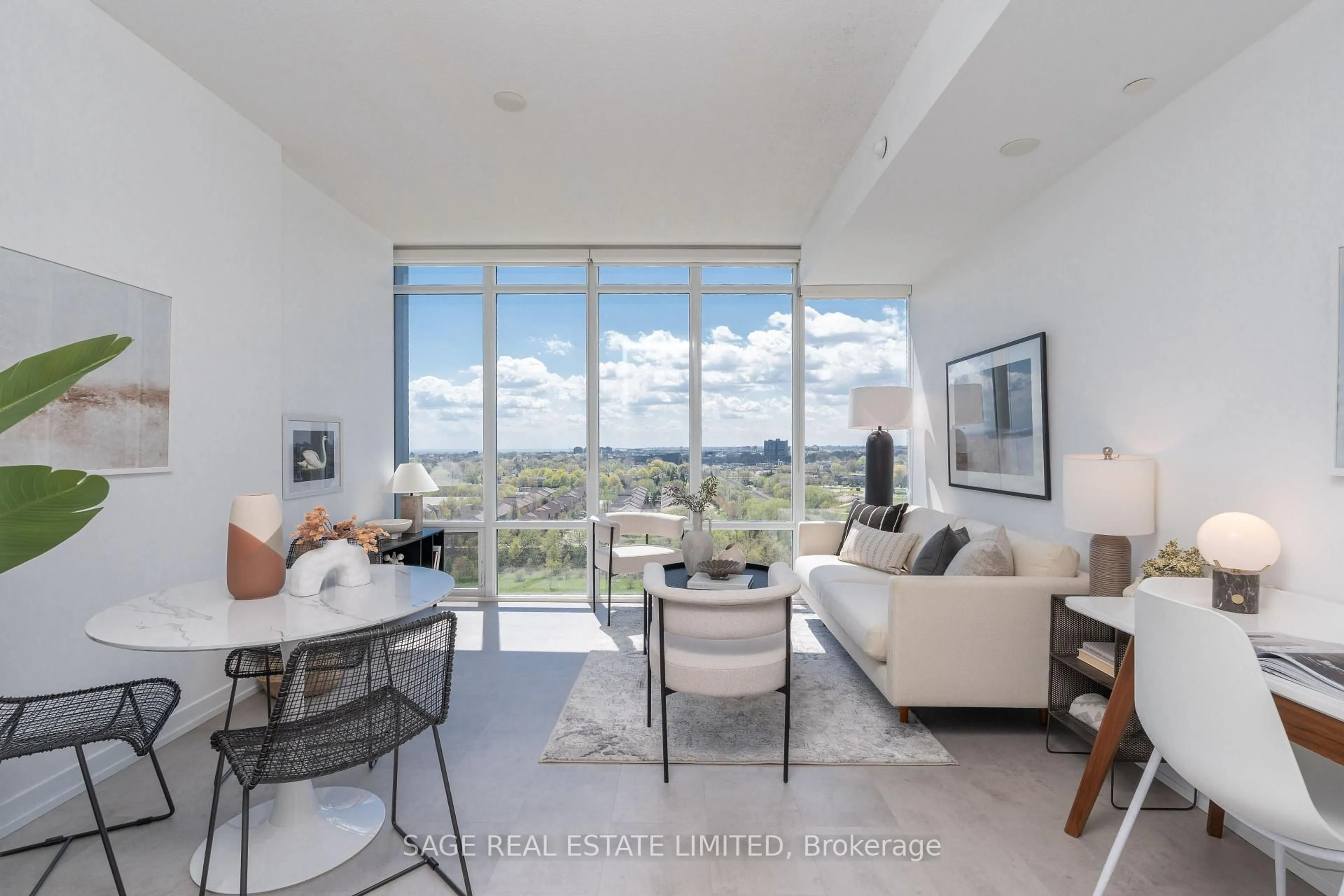 Living room with furniture, unknown for 88 Park Lawn Rd #1601, Toronto Ontario M8Y 0B5