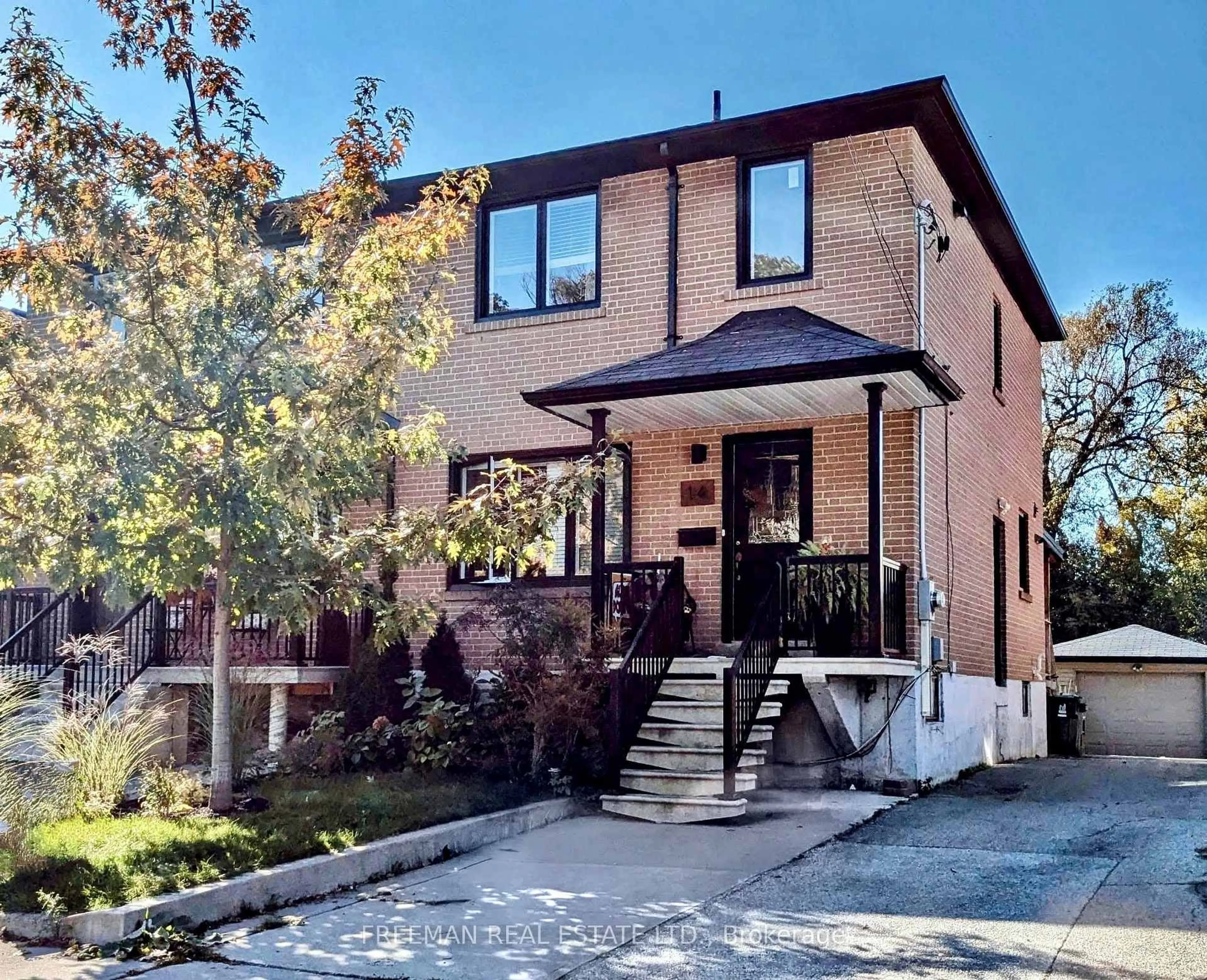 Home with brick exterior material, street for 14 Hilldale Rd, Toronto Ontario M6N 3Y2