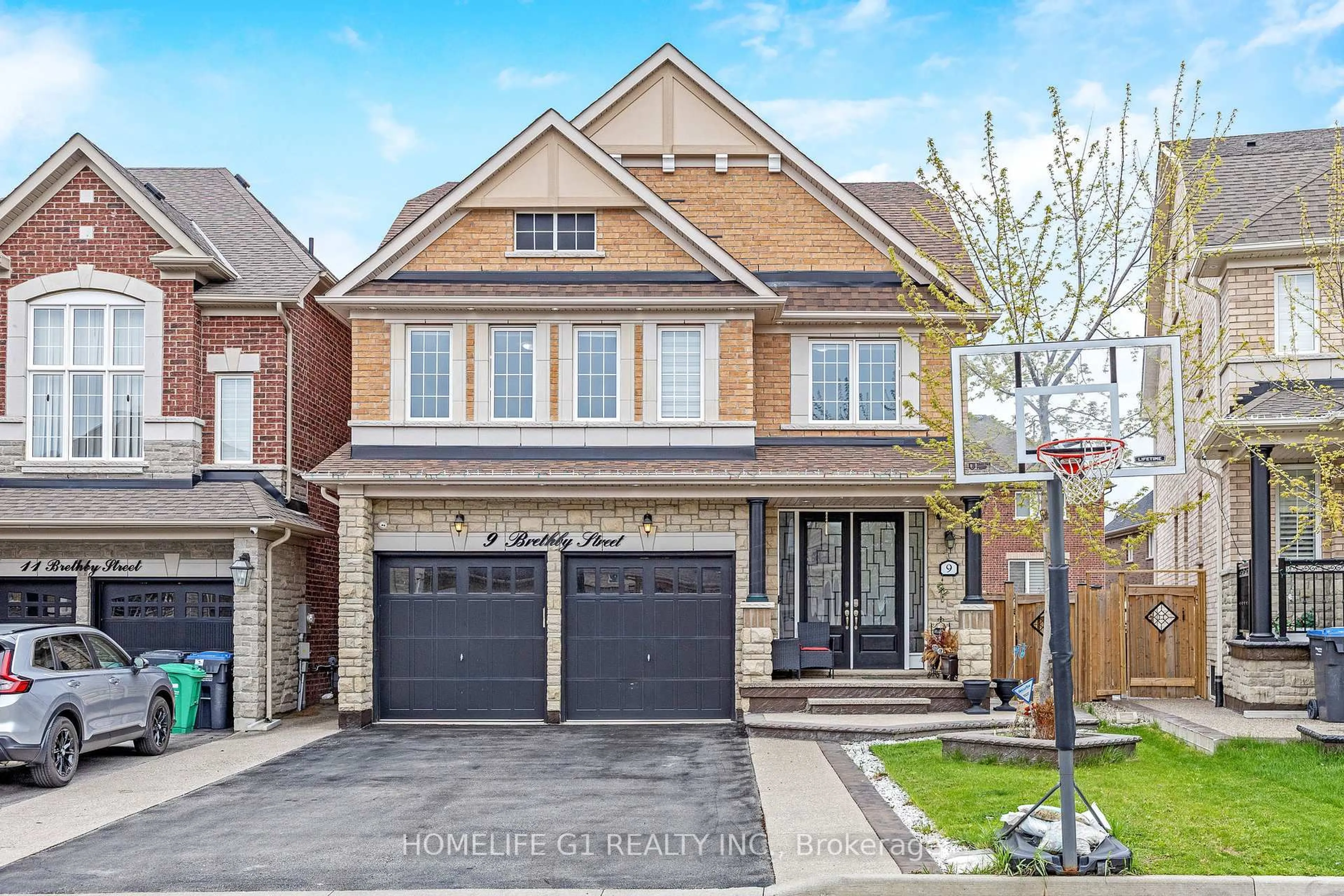 Home with brick exterior material, street for 9 Brethby St, Caledon Ontario L7C 3W2