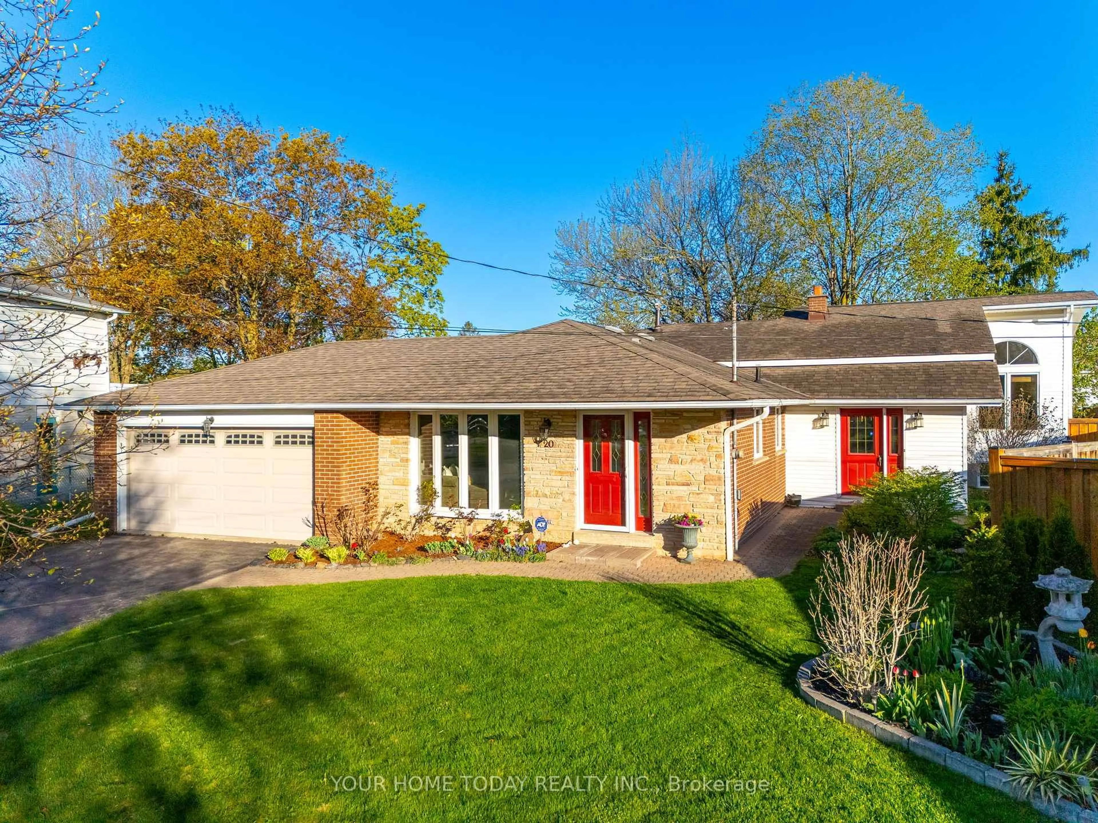 Home with brick exterior material, street for 20 Airedale Crt, Halton Hills Ontario L7G 1G2
