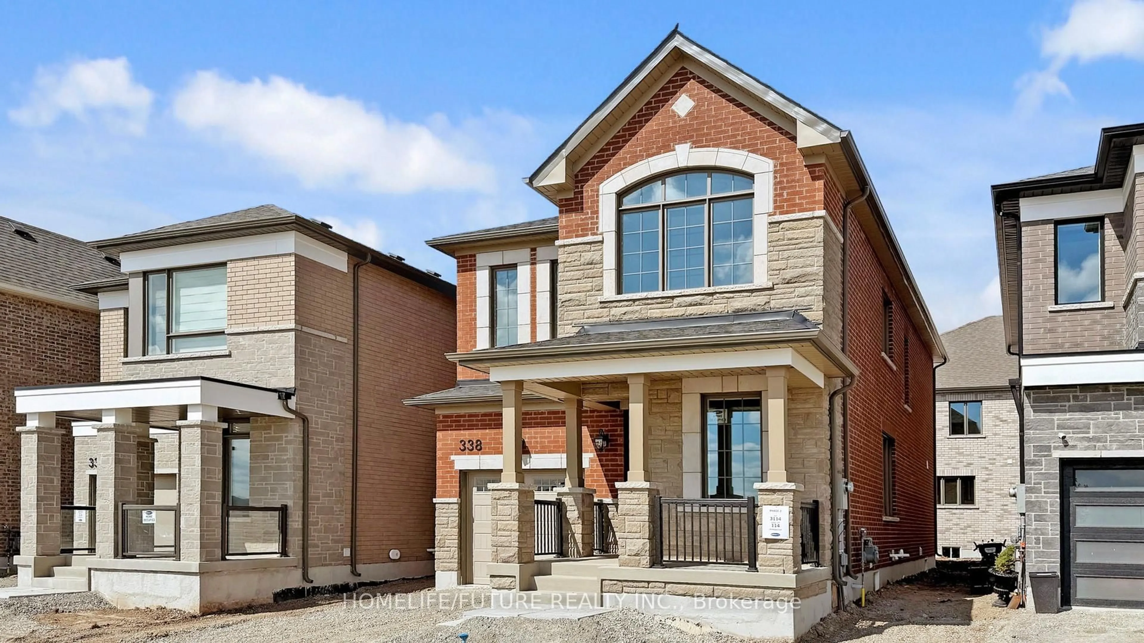 Home with brick exterior material, street for 338 Marigold Crt, Milton Ontario L9E 2B9
