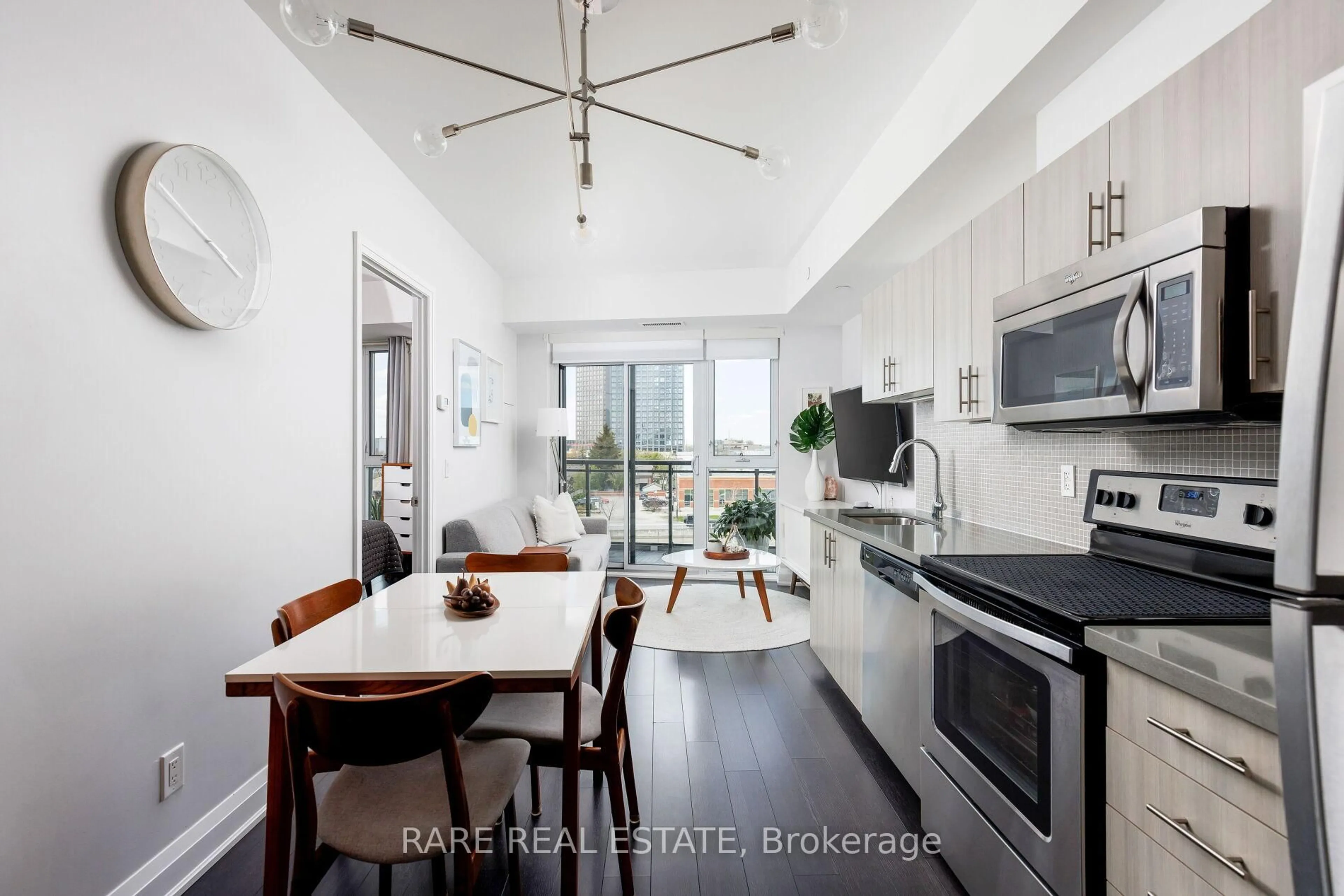 Open concept kitchen, unknown for 16 Mcadam Ave #404, Toronto Ontario M6A 1S5