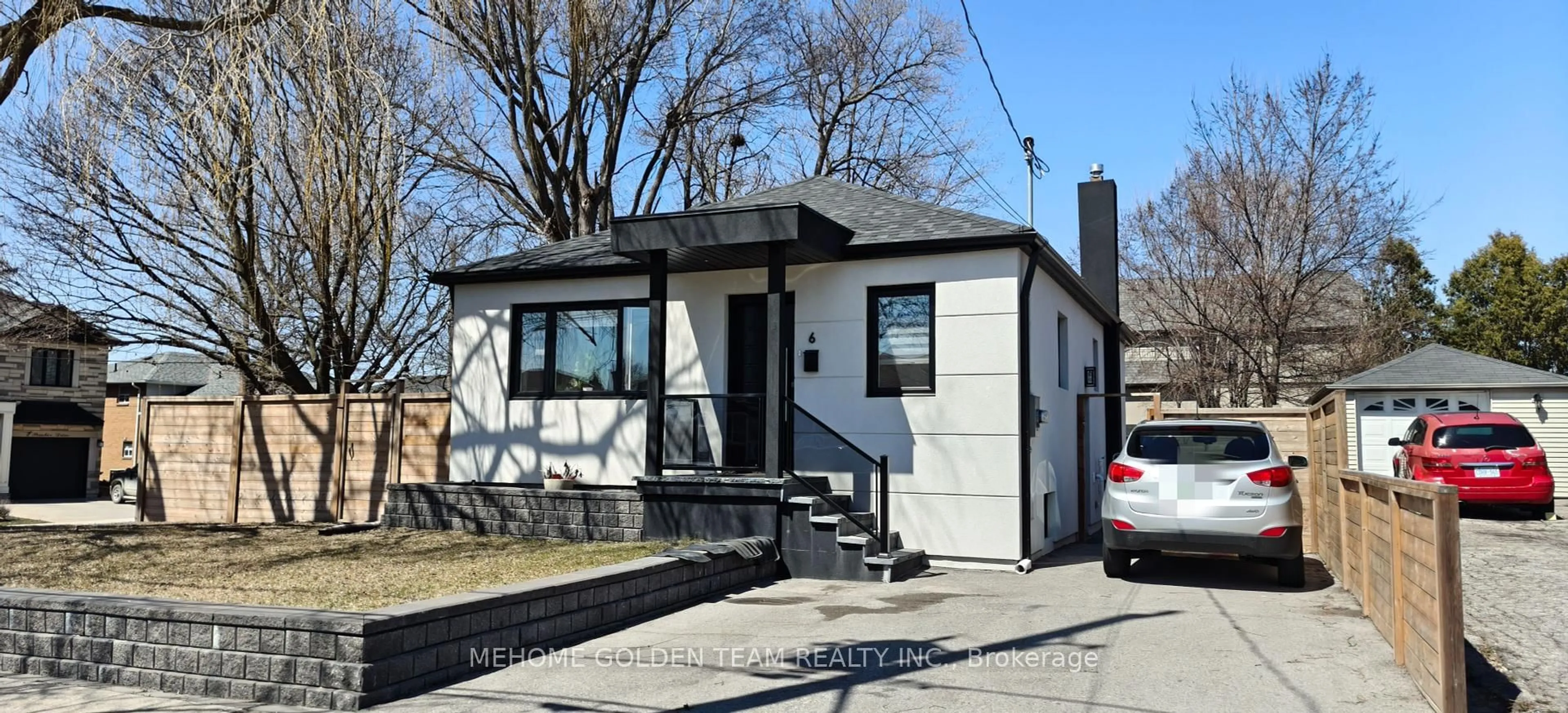 Home with vinyl exterior material, street for 6 Dorsey Dr, Toronto Ontario M6L 1S7