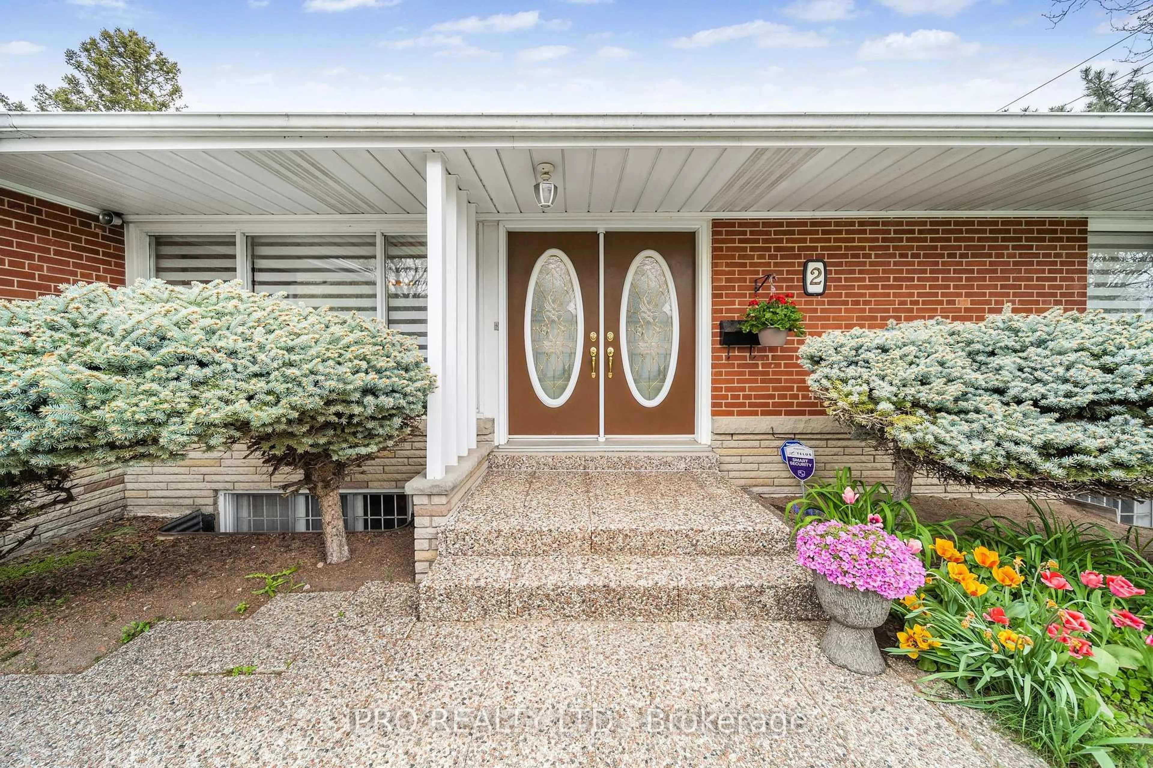 Home with brick exterior material, street for 2 Aylesbury Rd, Toronto Ontario M9A 2M4