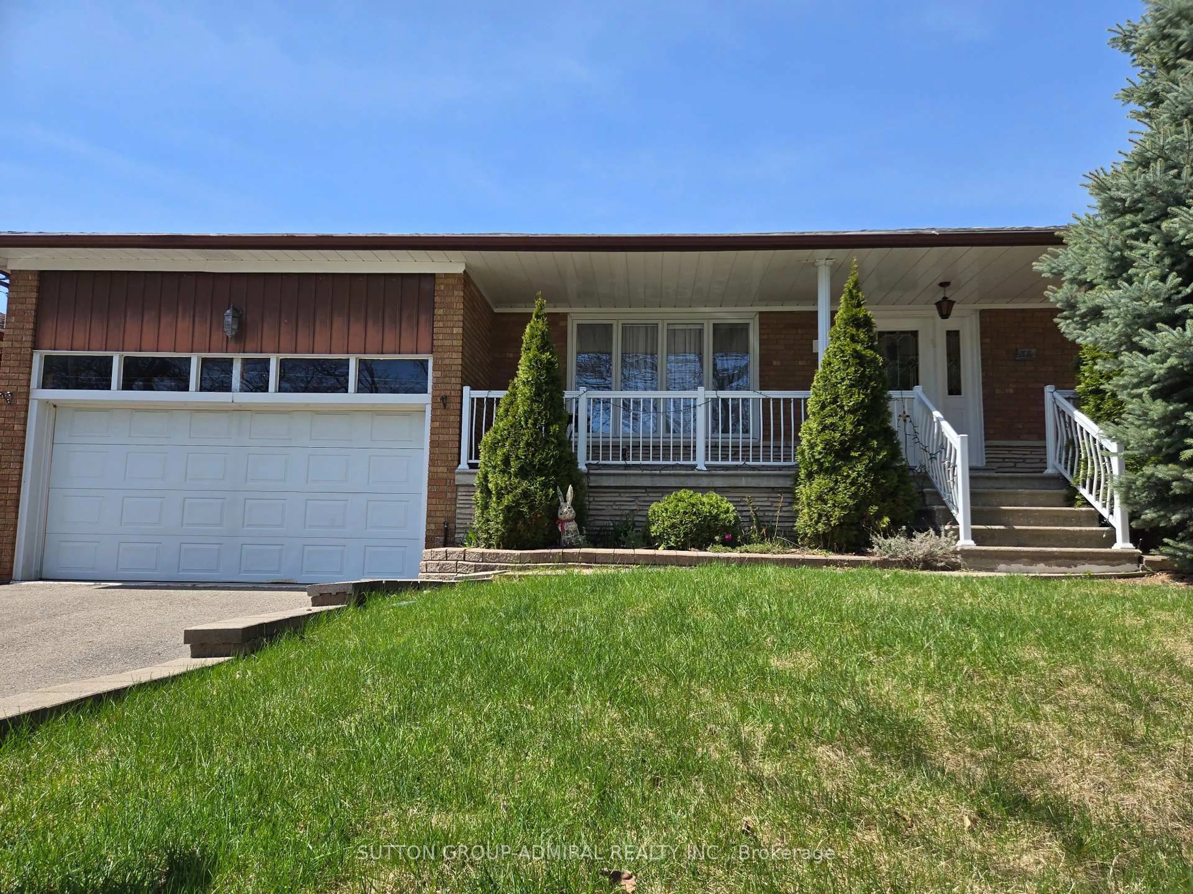 Home with vinyl exterior material, street for 36 Bluehaven Cres, Toronto Ontario M9M 1W5