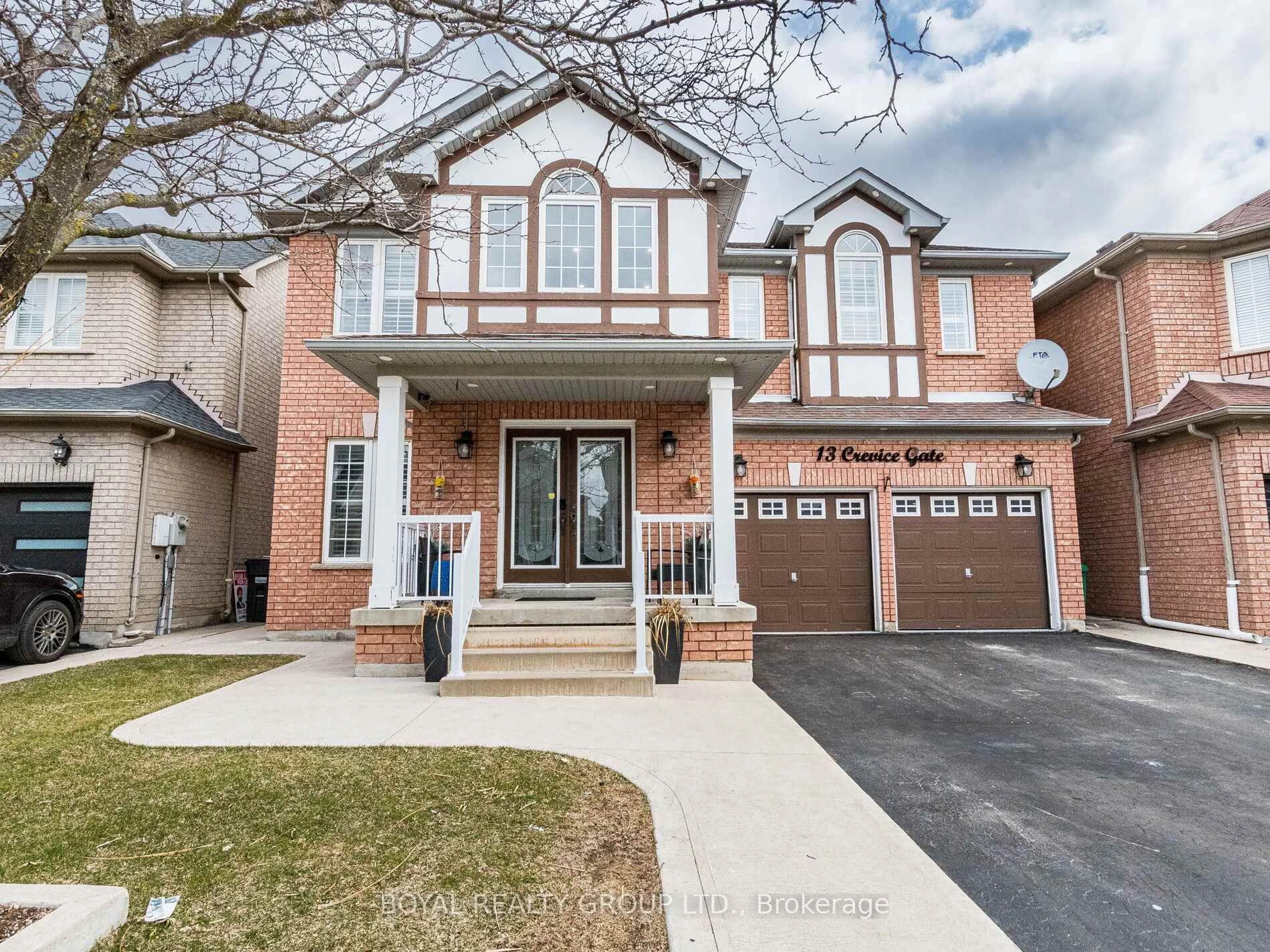 Home with brick exterior material, street for 13 Crevice Gate, Brampton Ontario L6R 2X5