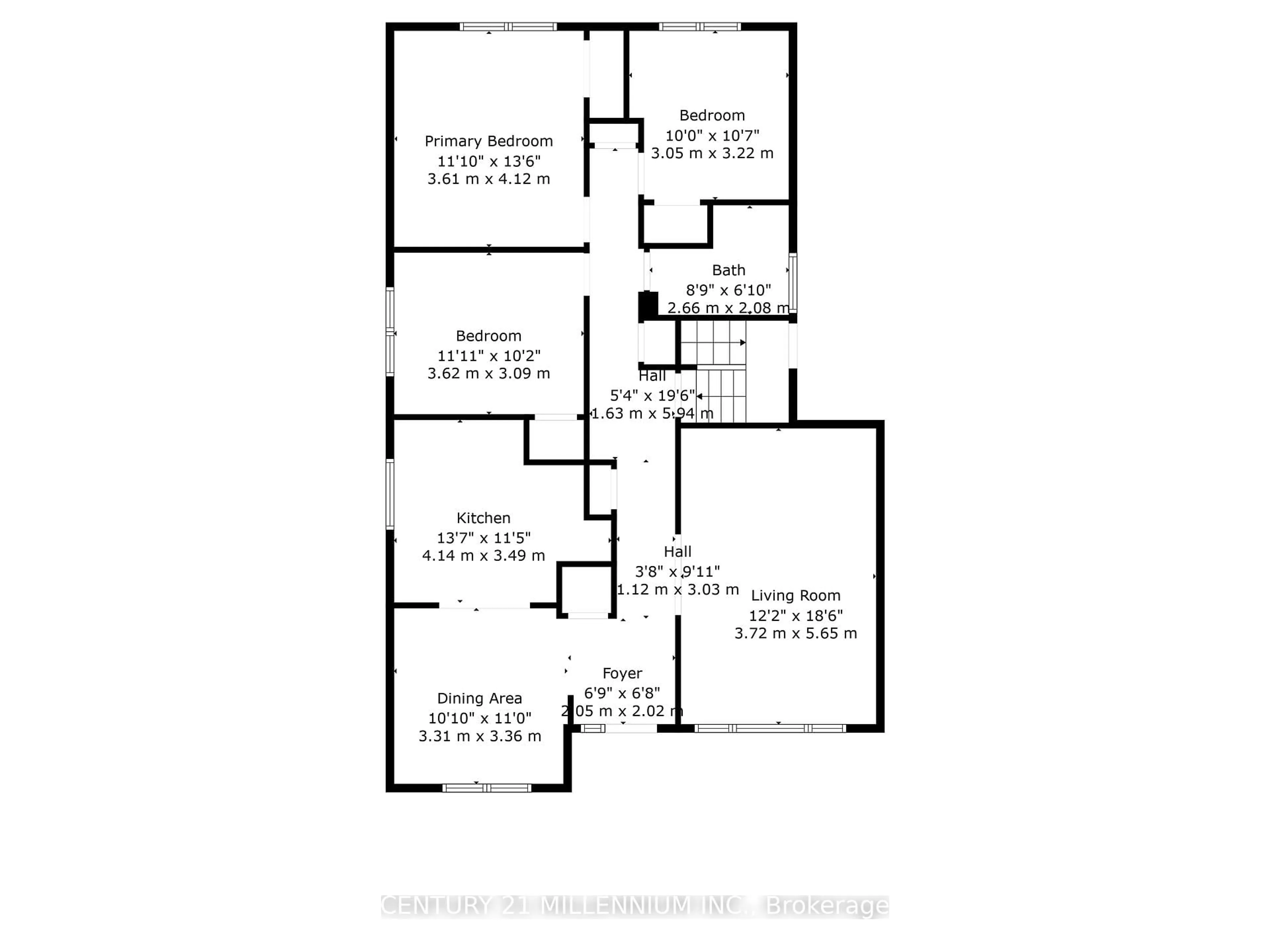 Floor plan for 234 Elizabeth St, Brampton Ontario L6Y 1S1