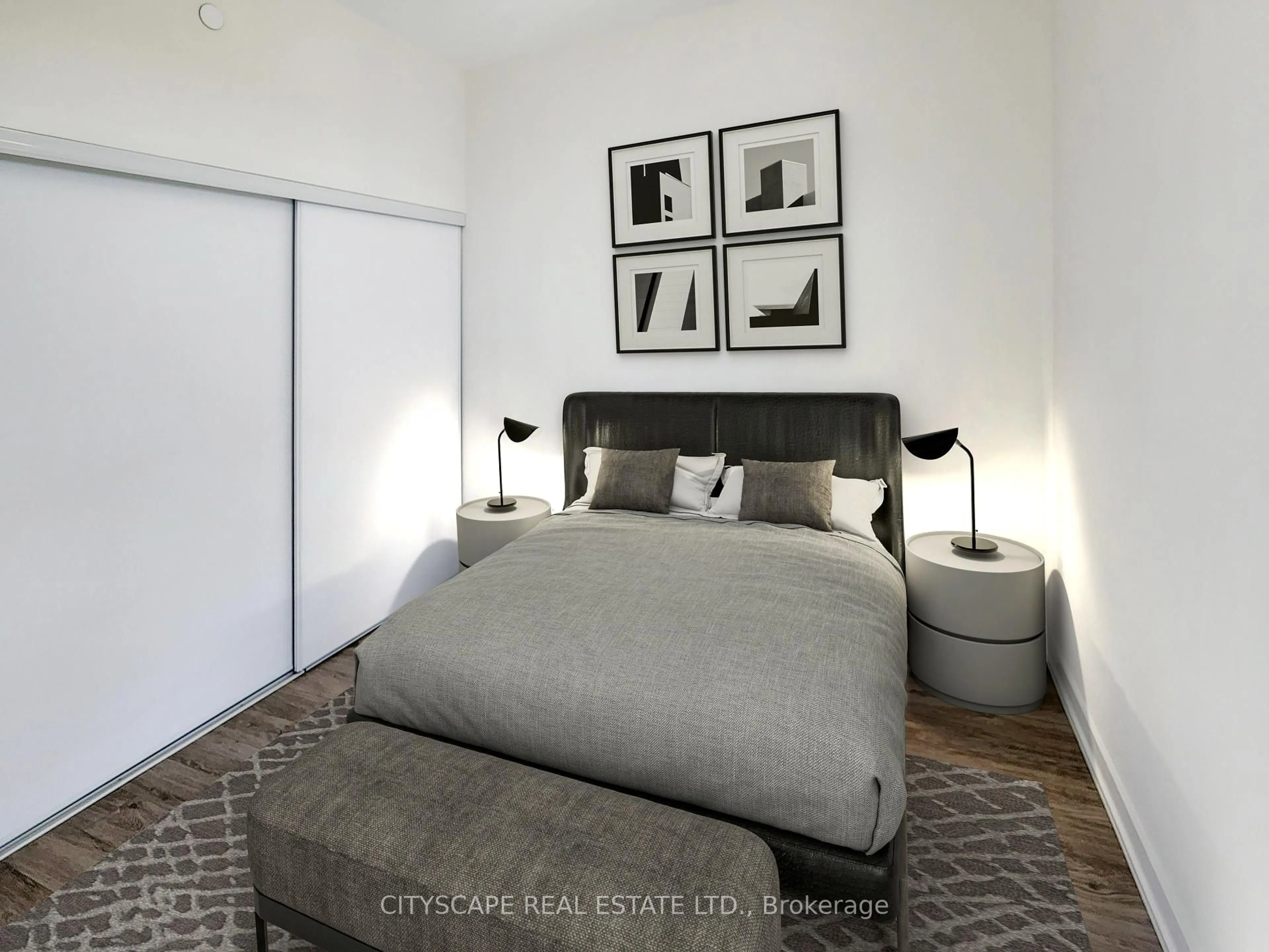 Bedroom with bed, unknown for 2300 St Clair Ave #608, Toronto Ontario M6N 1K8