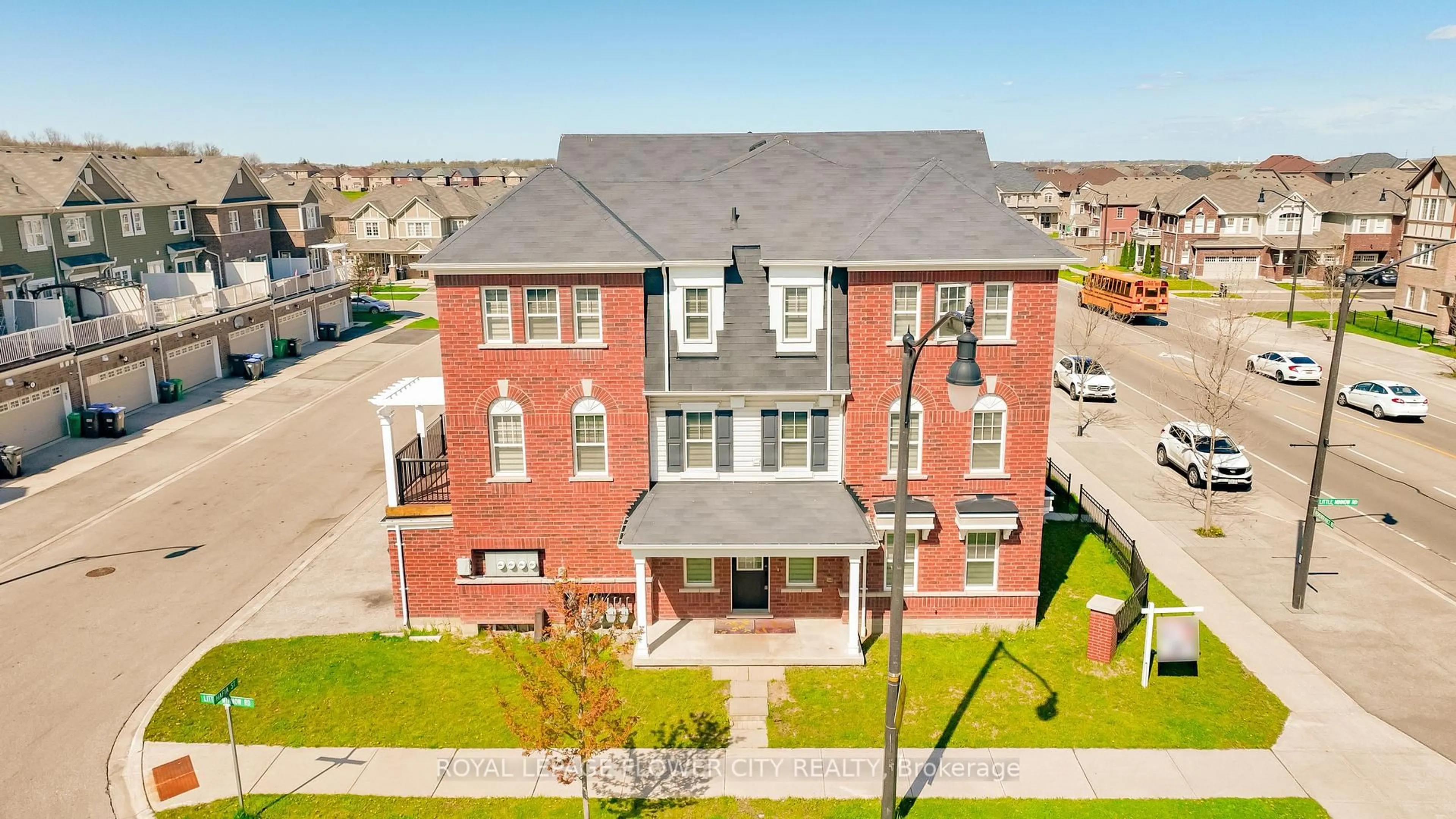 A pic from outside/outdoor area/front of a property/back of a property/a pic from drone, unknown for 1 Little Minnow Rd, Brampton Ontario L7A 4P4