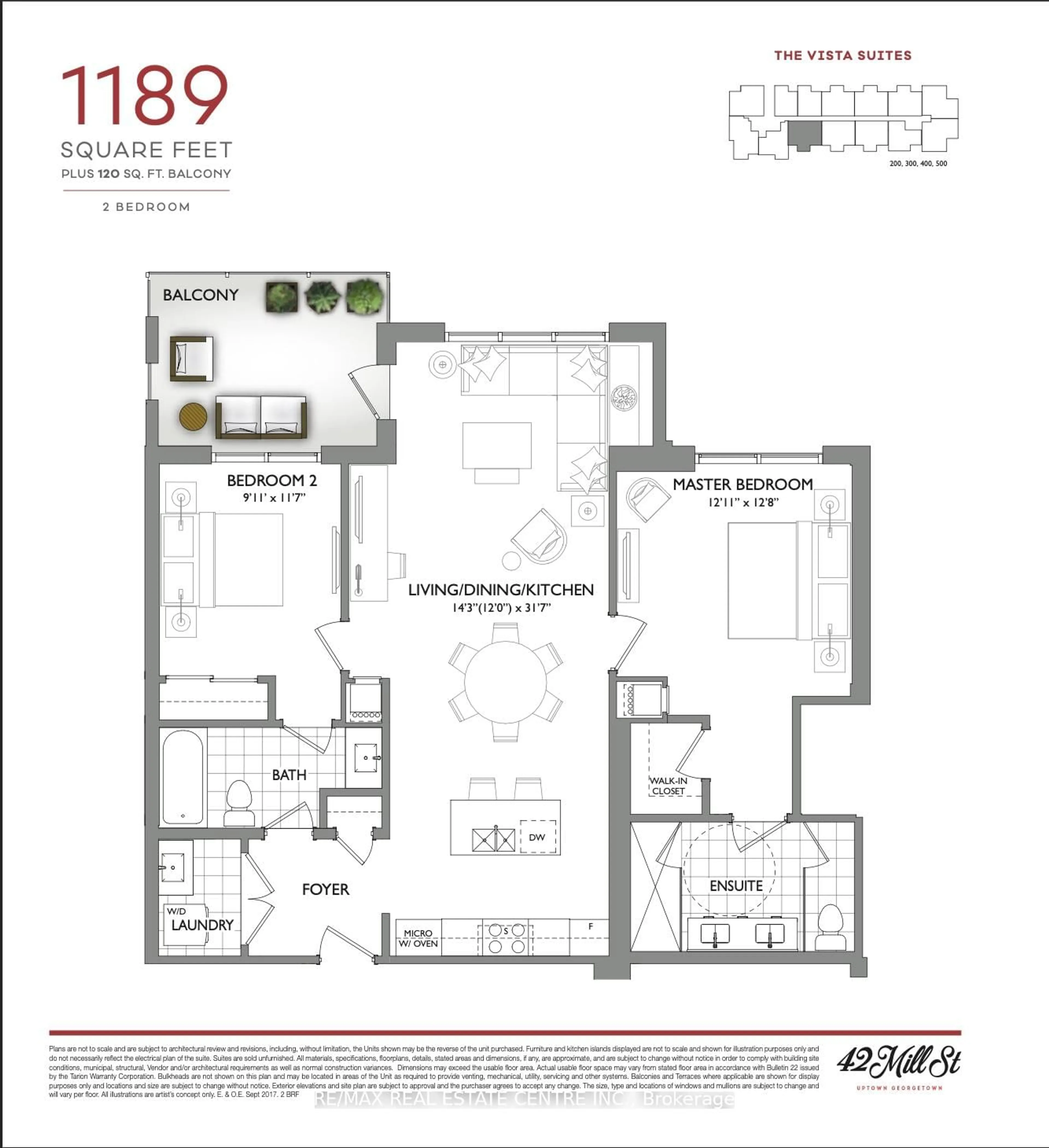 Floor plan for 42 Mill St #513, Halton Hills Ontario L7G 0P9