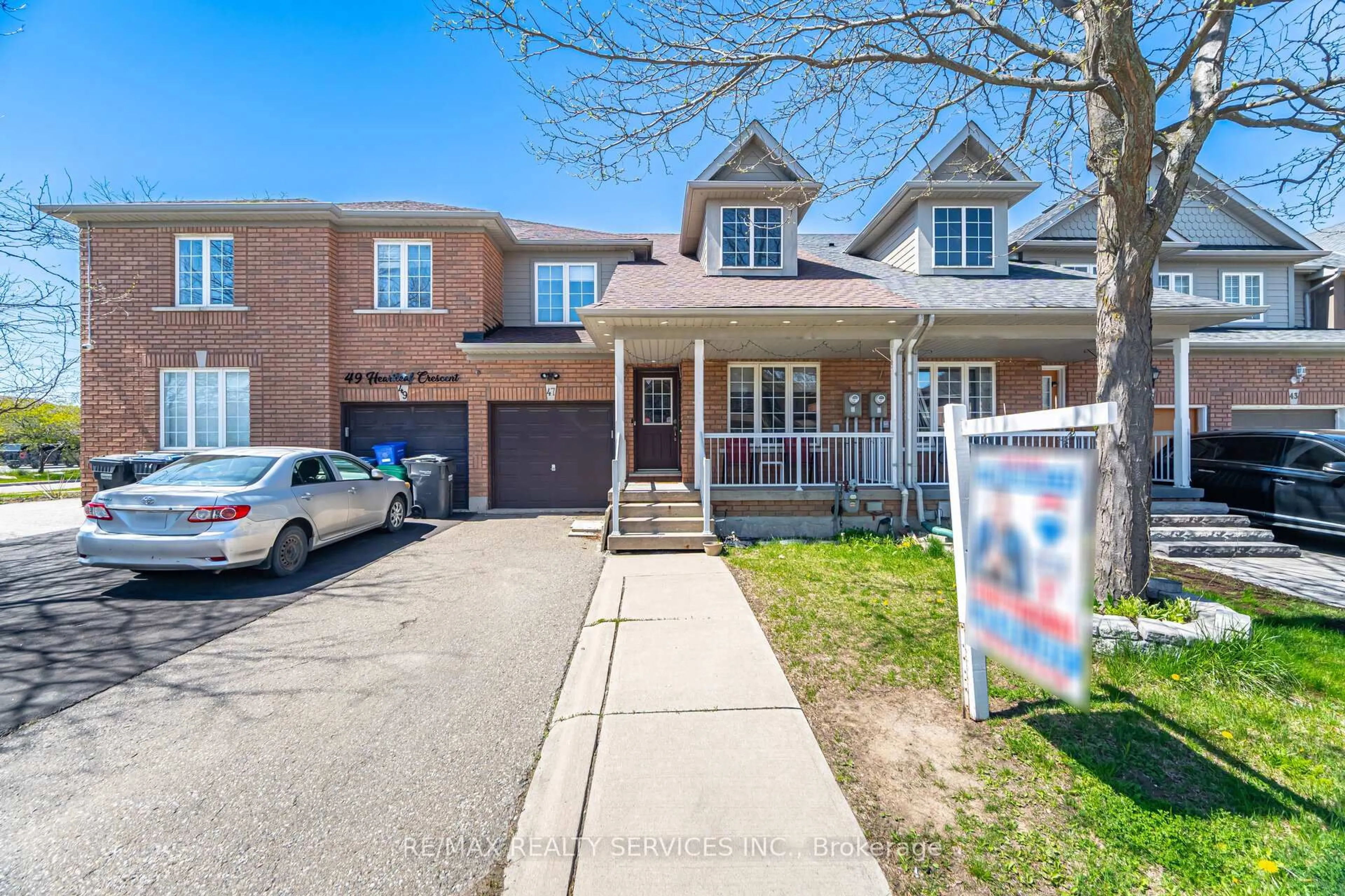 Home with brick exterior material, street for 47 Heartleaf Cres, Brampton Ontario L7A 2B7