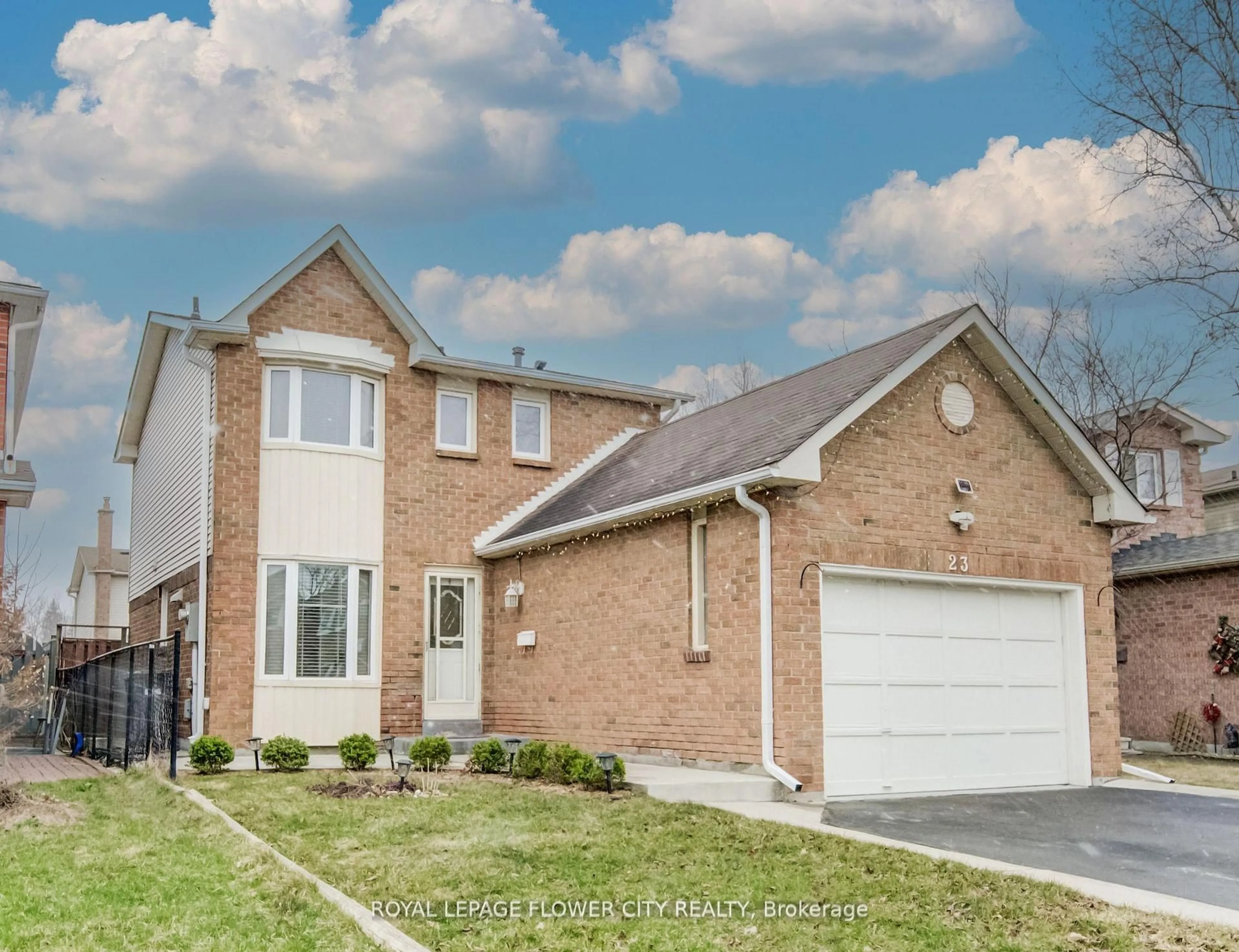 Home with brick exterior material, street for 23 Driftwood Cres, Brampton Ontario L6Z 2C3