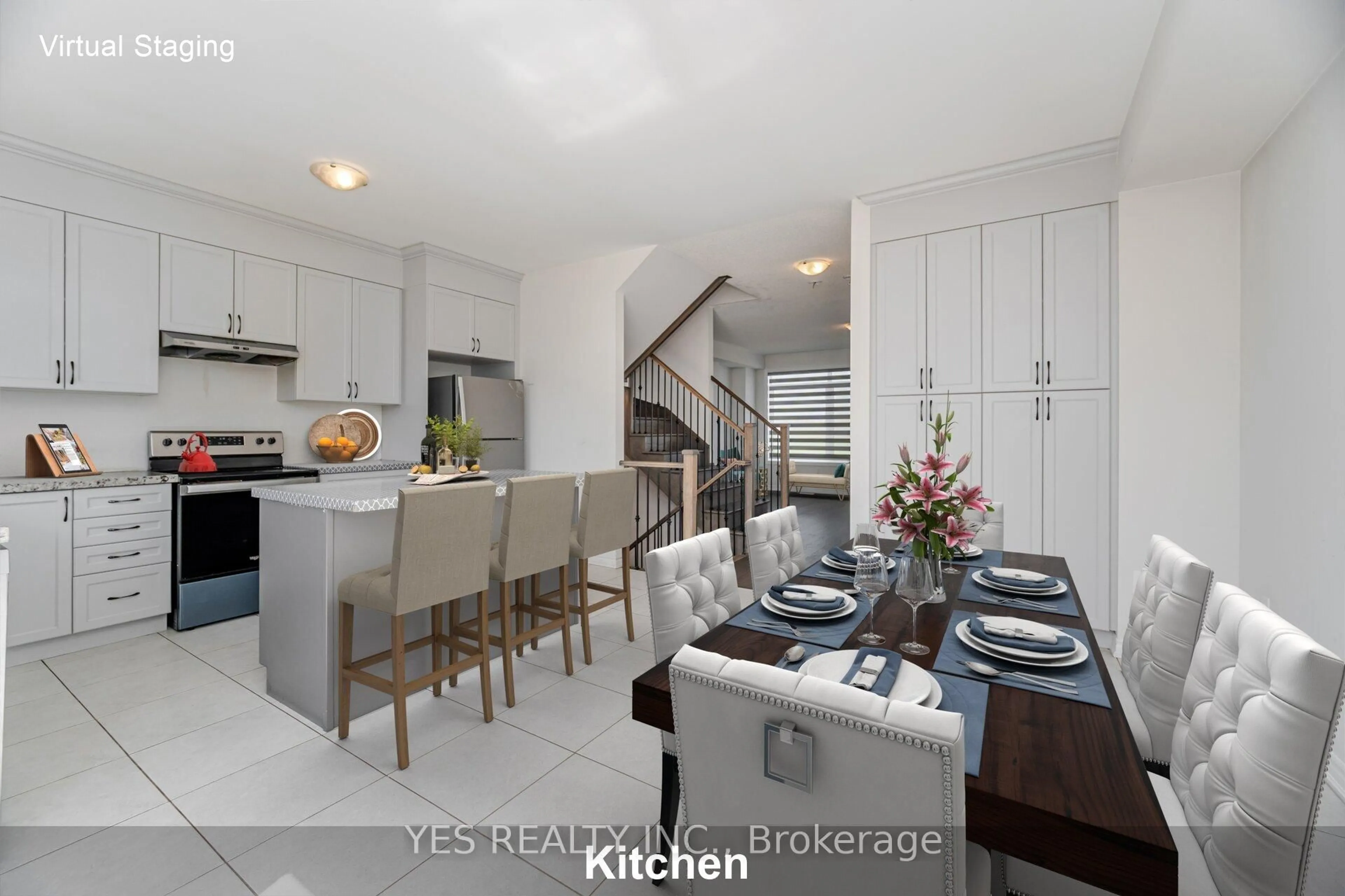 Open concept kitchen, ceramic/tile floor for 12210 Mclaughlin Rd, Caledon Ontario L7C 1Z9