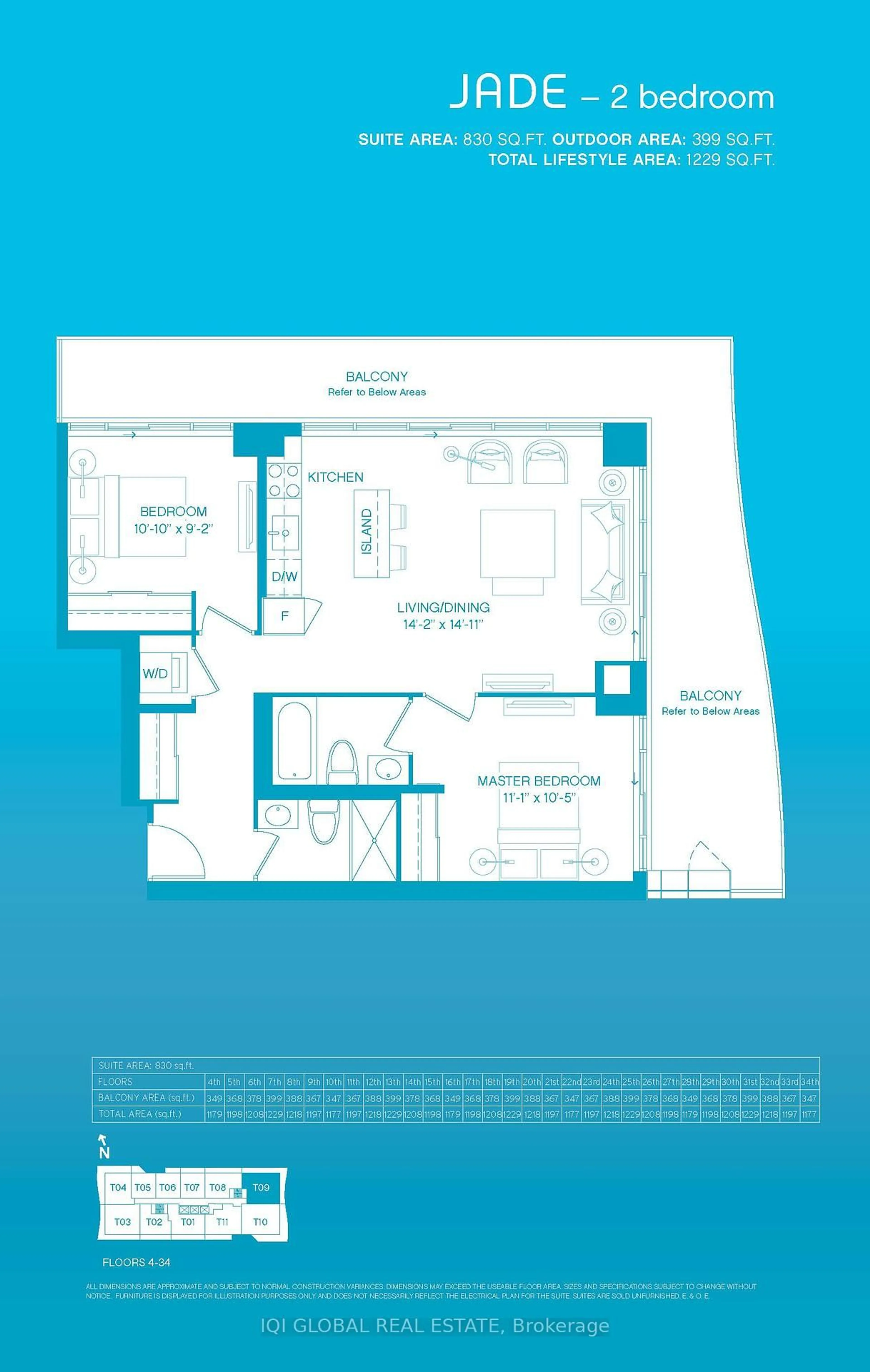 Floor plan for 33 Shore Breeze Dr #2509, Toronto Ontario M8V 0G1