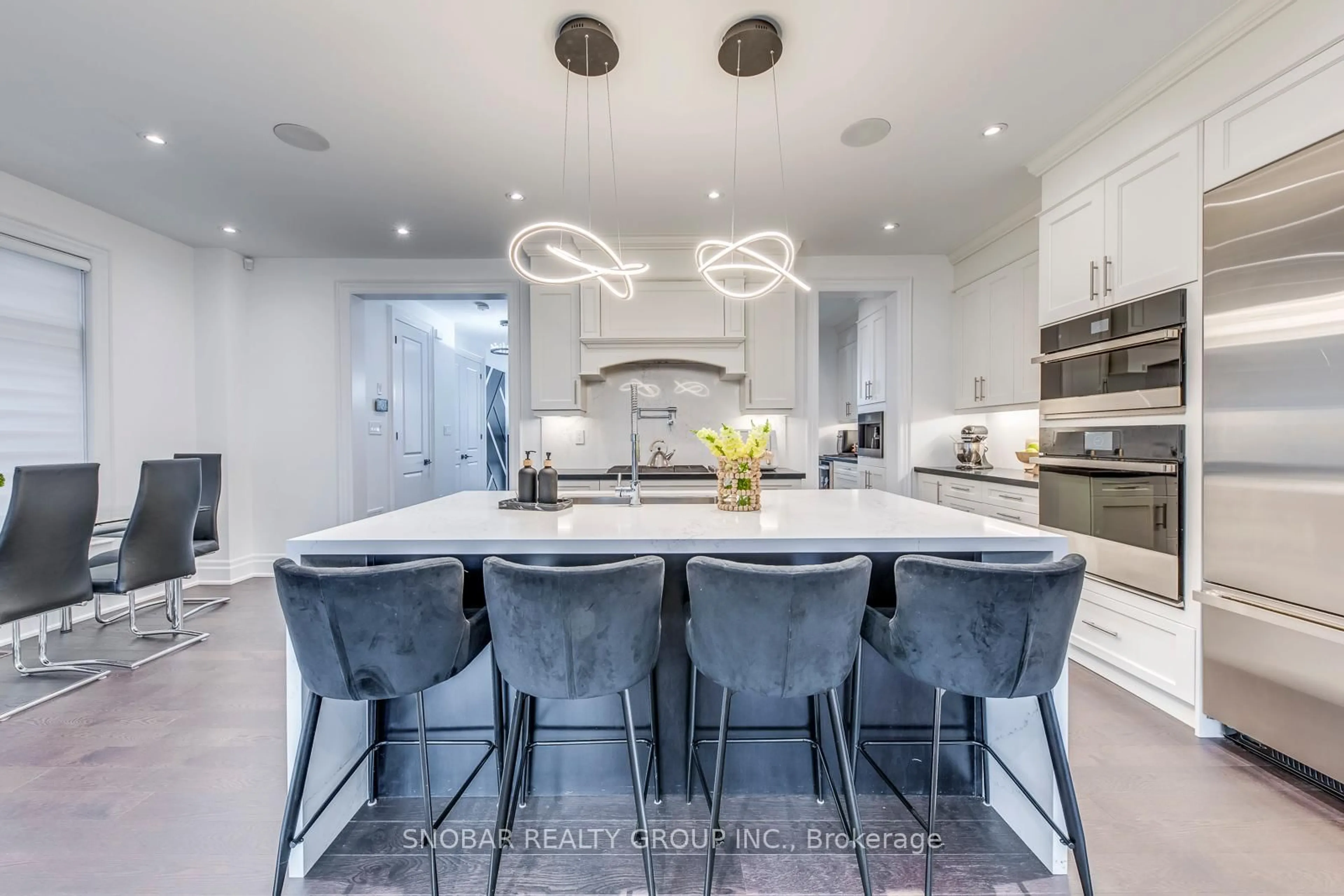 Contemporary kitchen, ceramic/tile floor for 18 Chimney Swift Crt, Toronto Ontario M9B 0C6