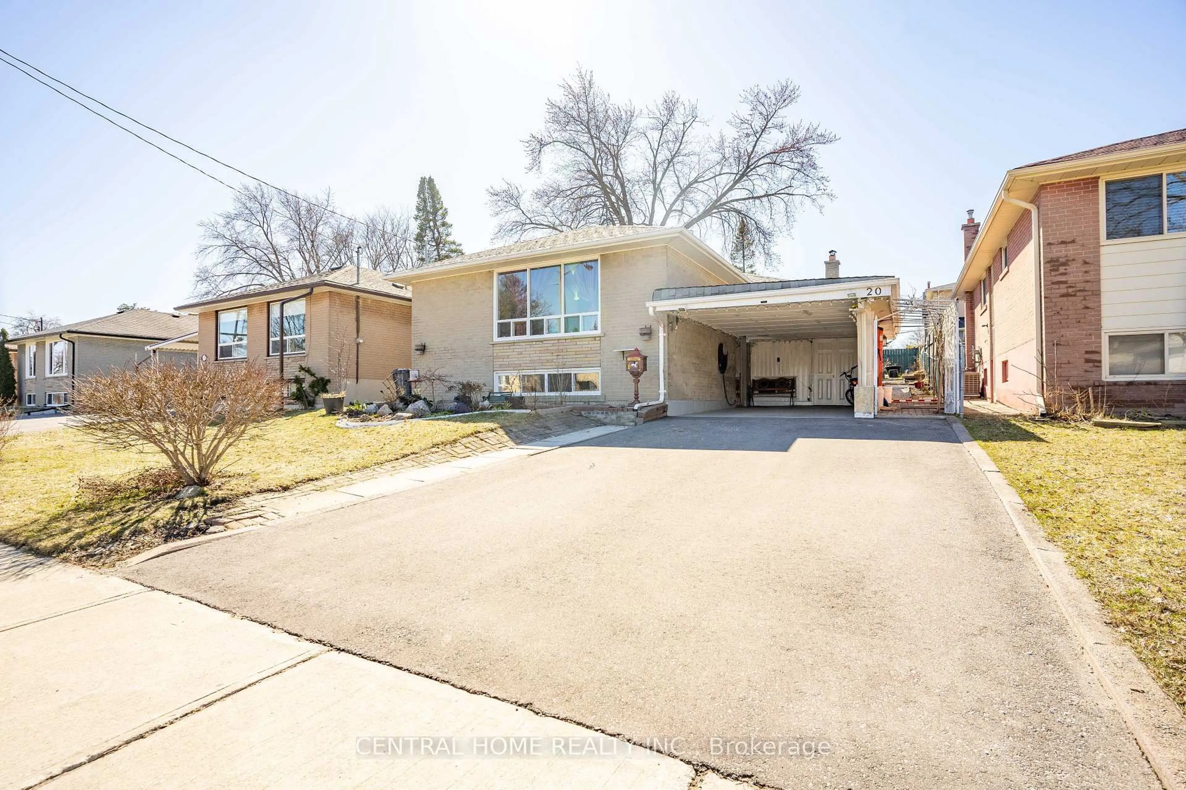 Home with brick exterior material, street for 20 Bridgenorth Cres, Toronto Ontario M9V 2M3