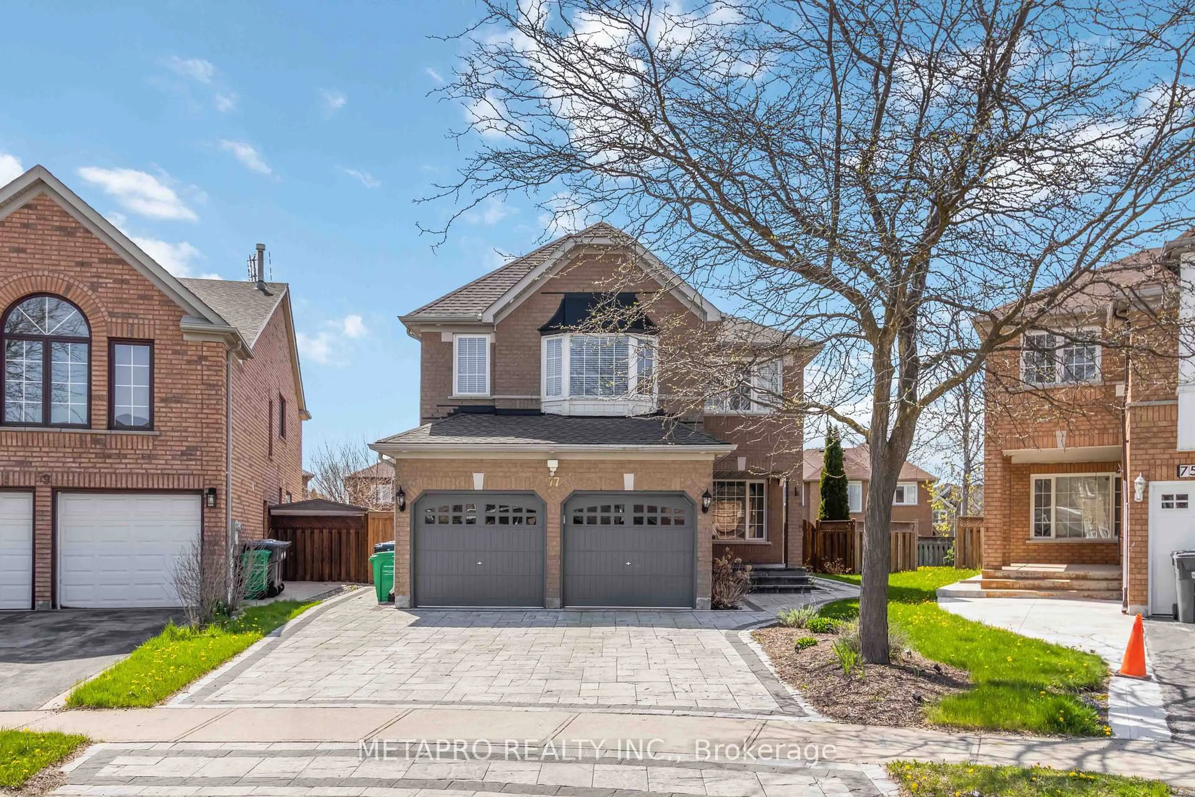 Home with brick exterior material, street for 77 Seclusion Cres, Brampton Ontario L6R 1L1