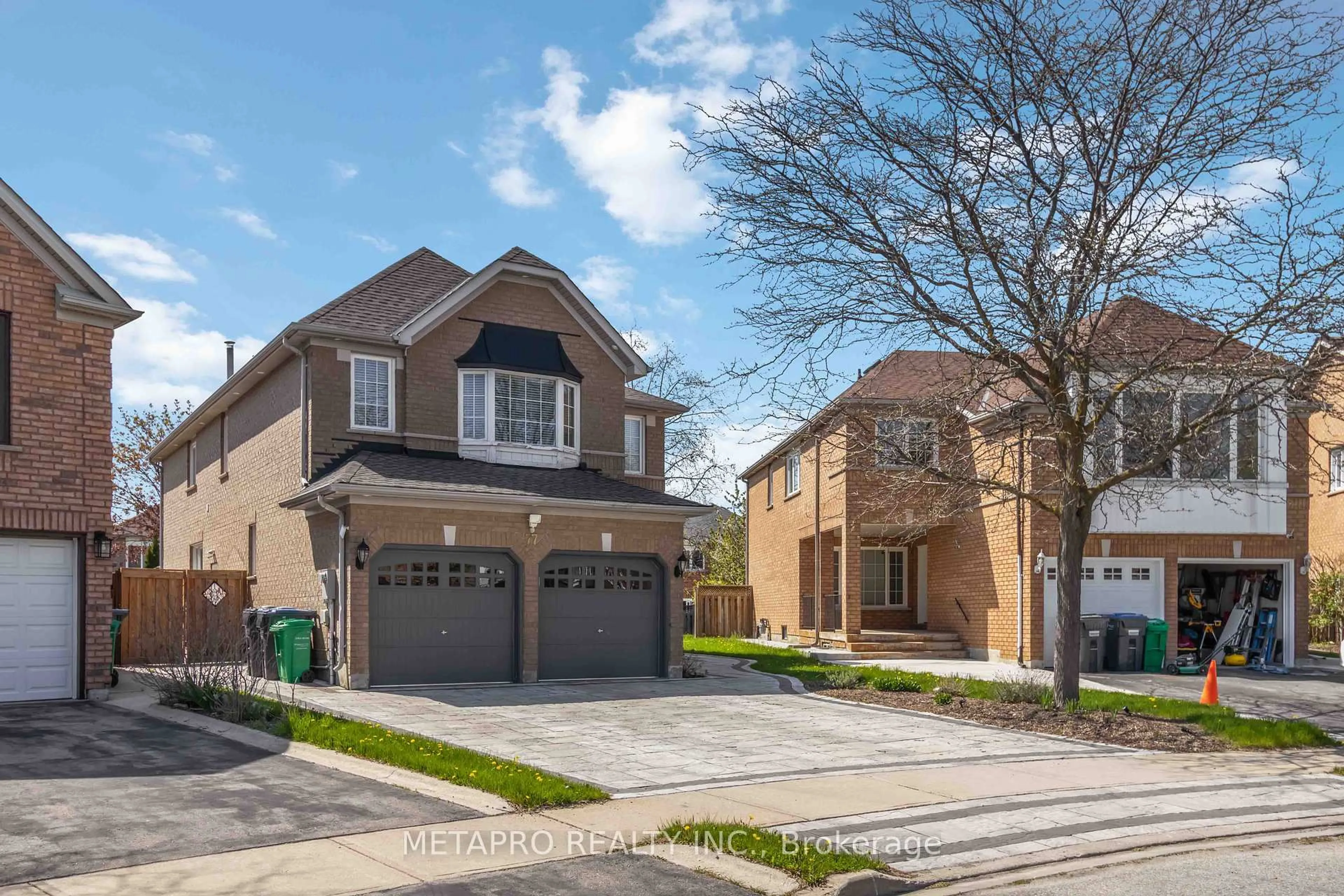 Home with brick exterior material, street for 77 Seclusion Cres, Brampton Ontario L6R 1L1