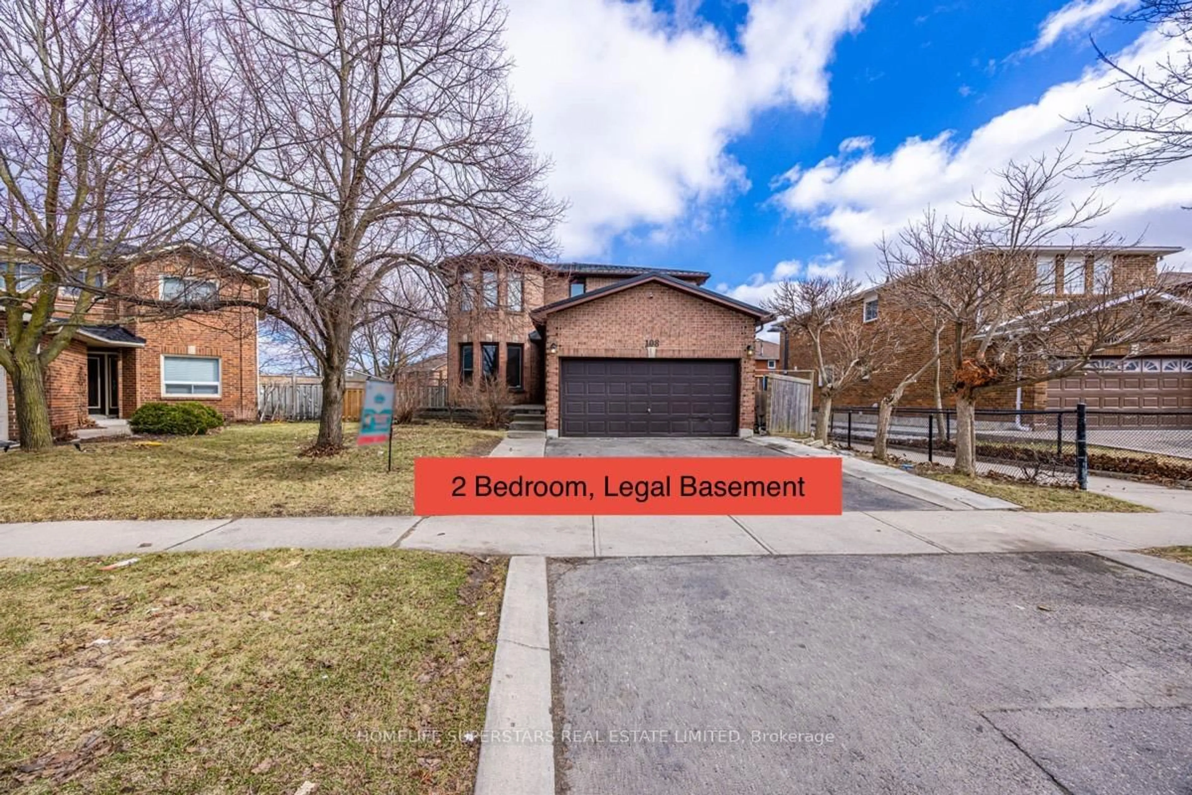 Home with brick exterior material, street for 108 Castlehill Rd, Brampton Ontario L6X 4C4