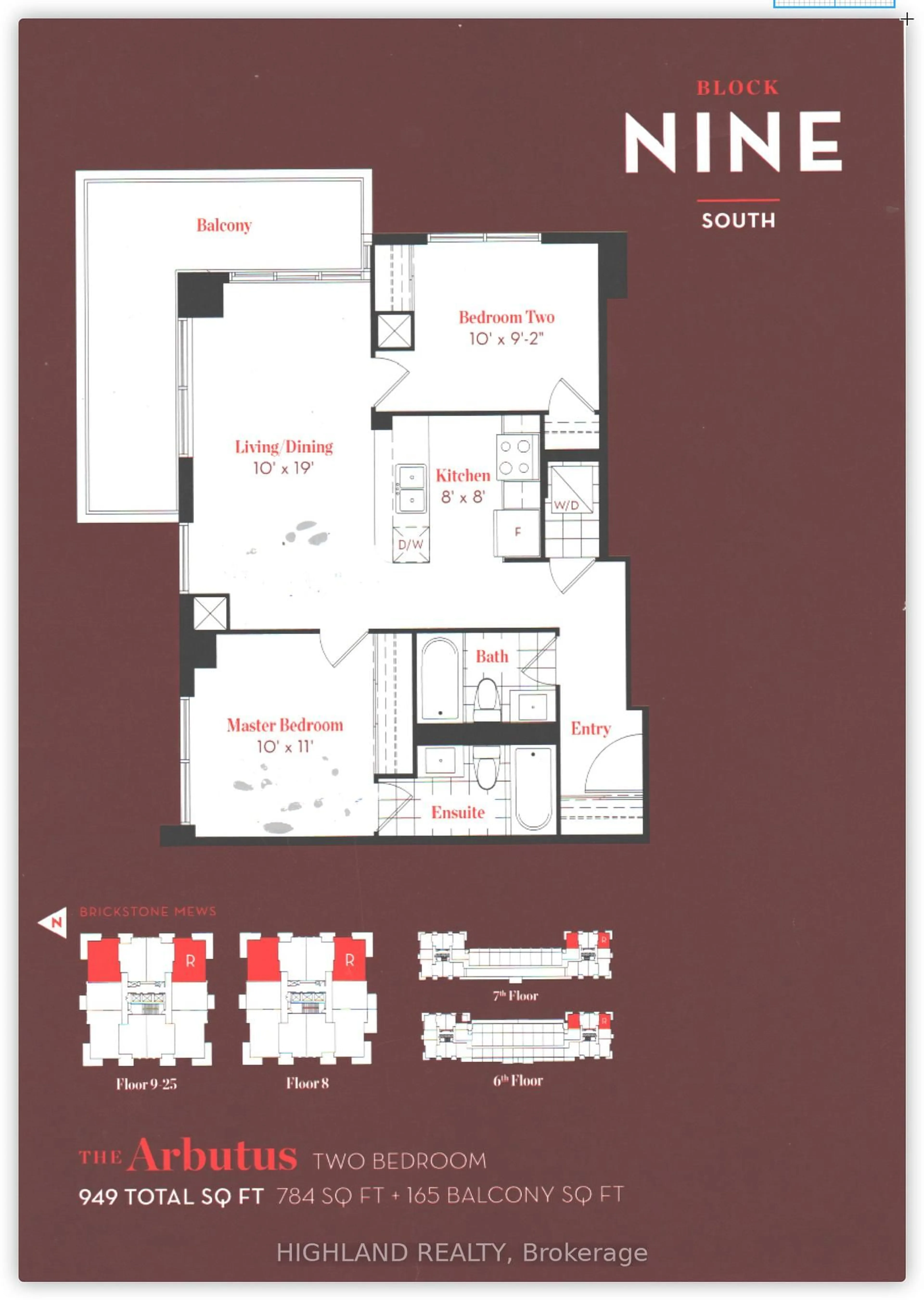 Floor plan for 4055 Parkside Village Dr #2318, Mississauga Ontario L5B 0K8