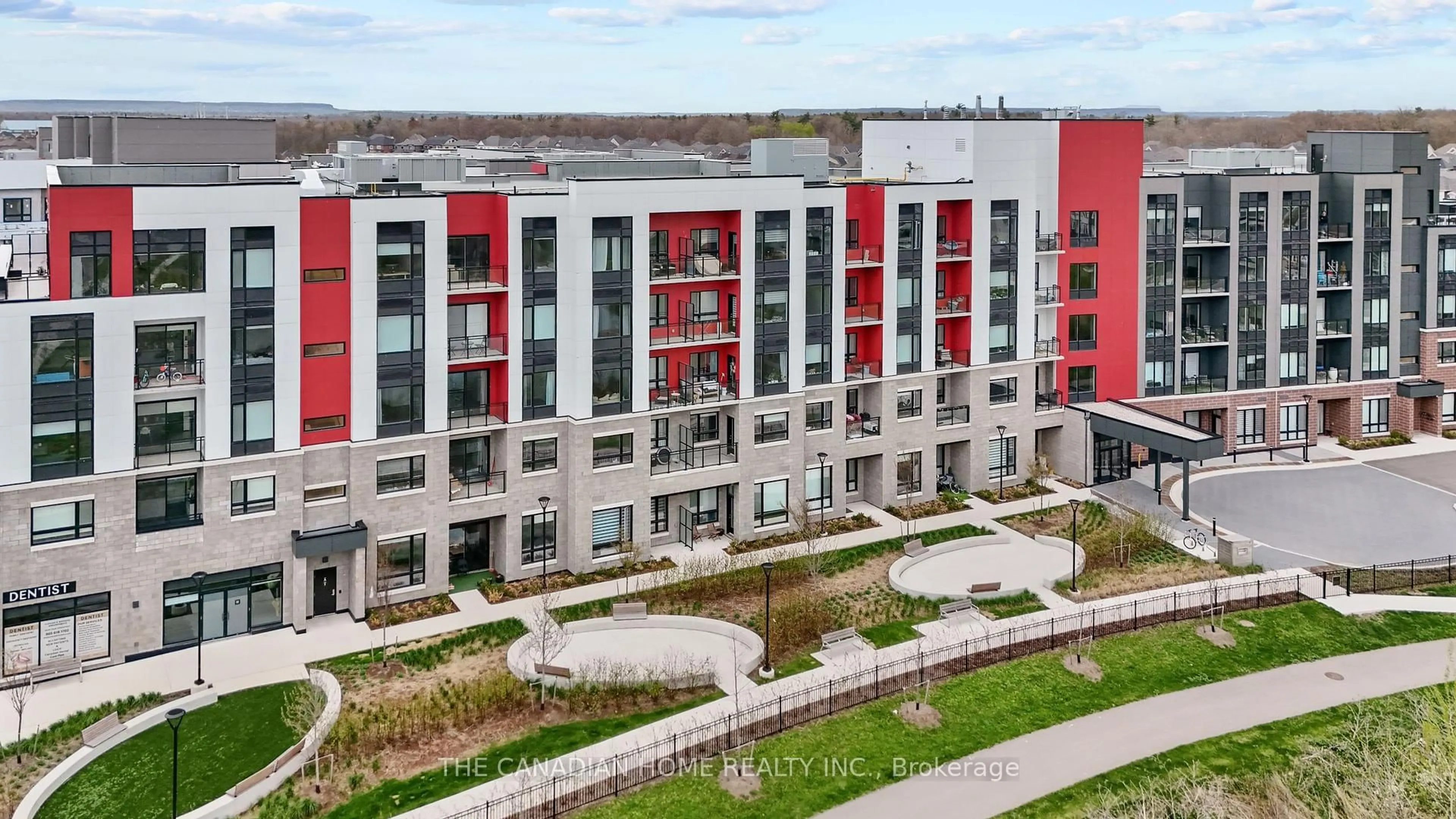 A pic from outside/outdoor area/front of a property/back of a property/a pic from drone, city buildings view from balcony for 3265 Carding Mill Tr #208, Oakville Ontario L6M 5P7