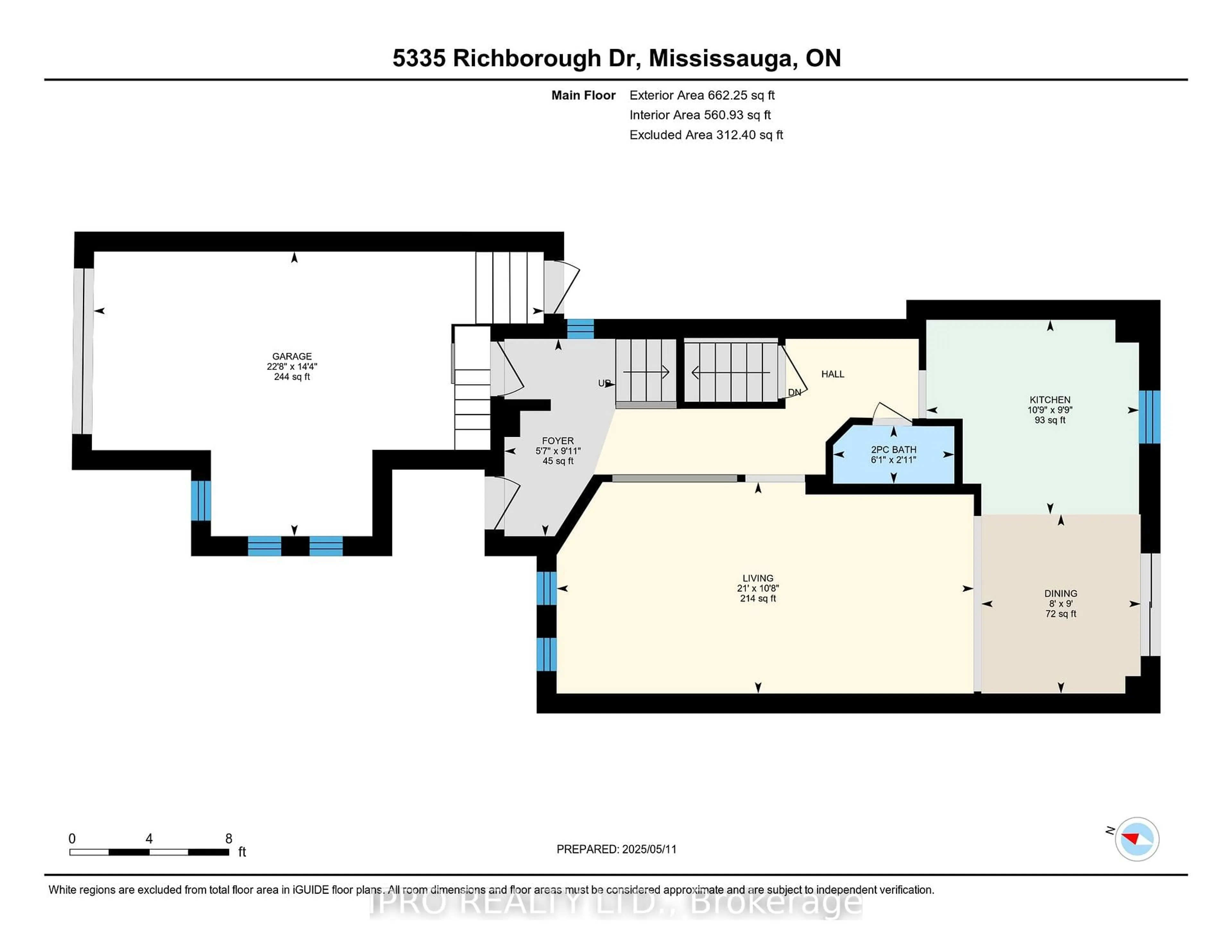Floor plan for 5335 Richborough Dr, Mississauga Ontario L5R 3J9