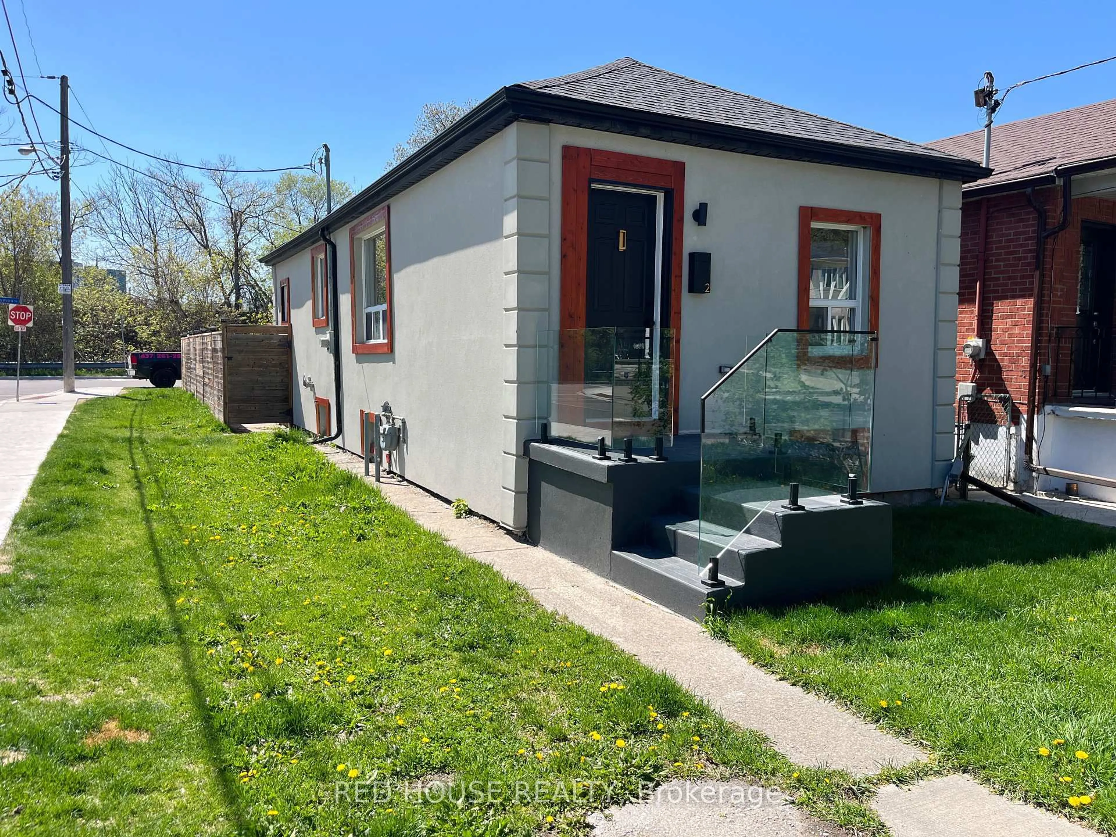 Home with vinyl exterior material, street for 2 Hilldale Rd, Toronto Ontario M6N 3Y2