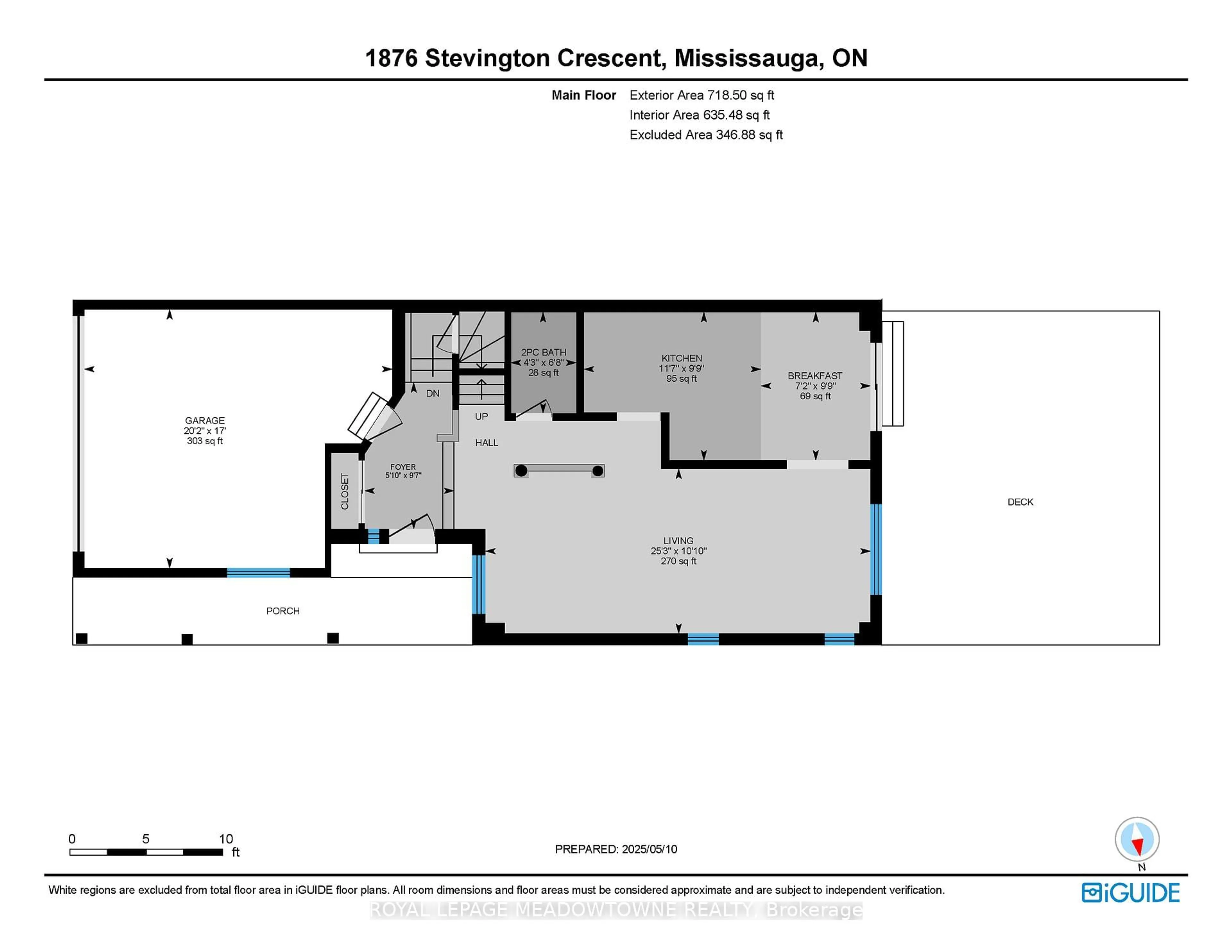 Floor plan for 1876 Stevington Cres, Mississauga Ontario L5N 7S5