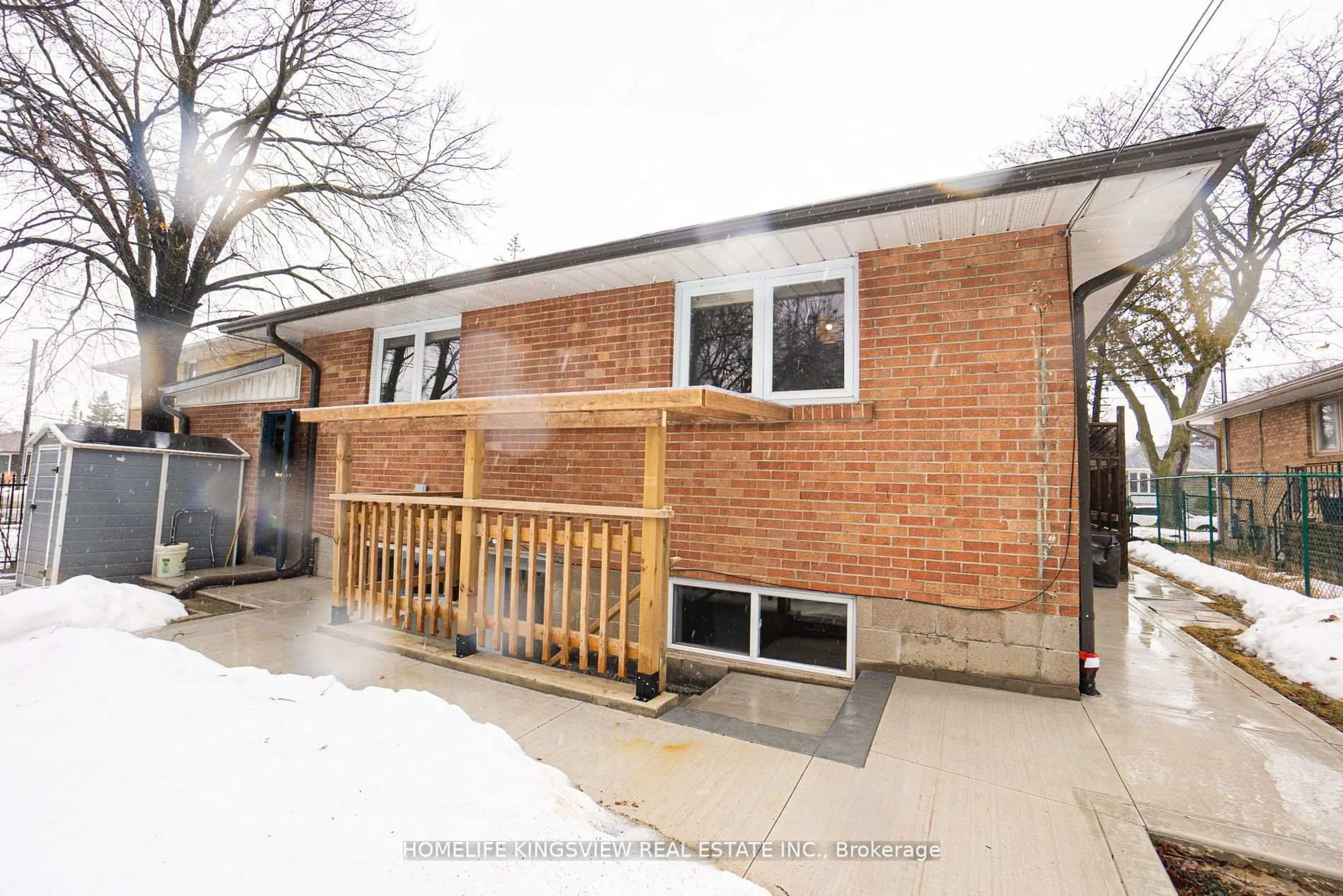 Home with brick exterior material, street for 3 Crendon Dr, Toronto Ontario M9C 3G3