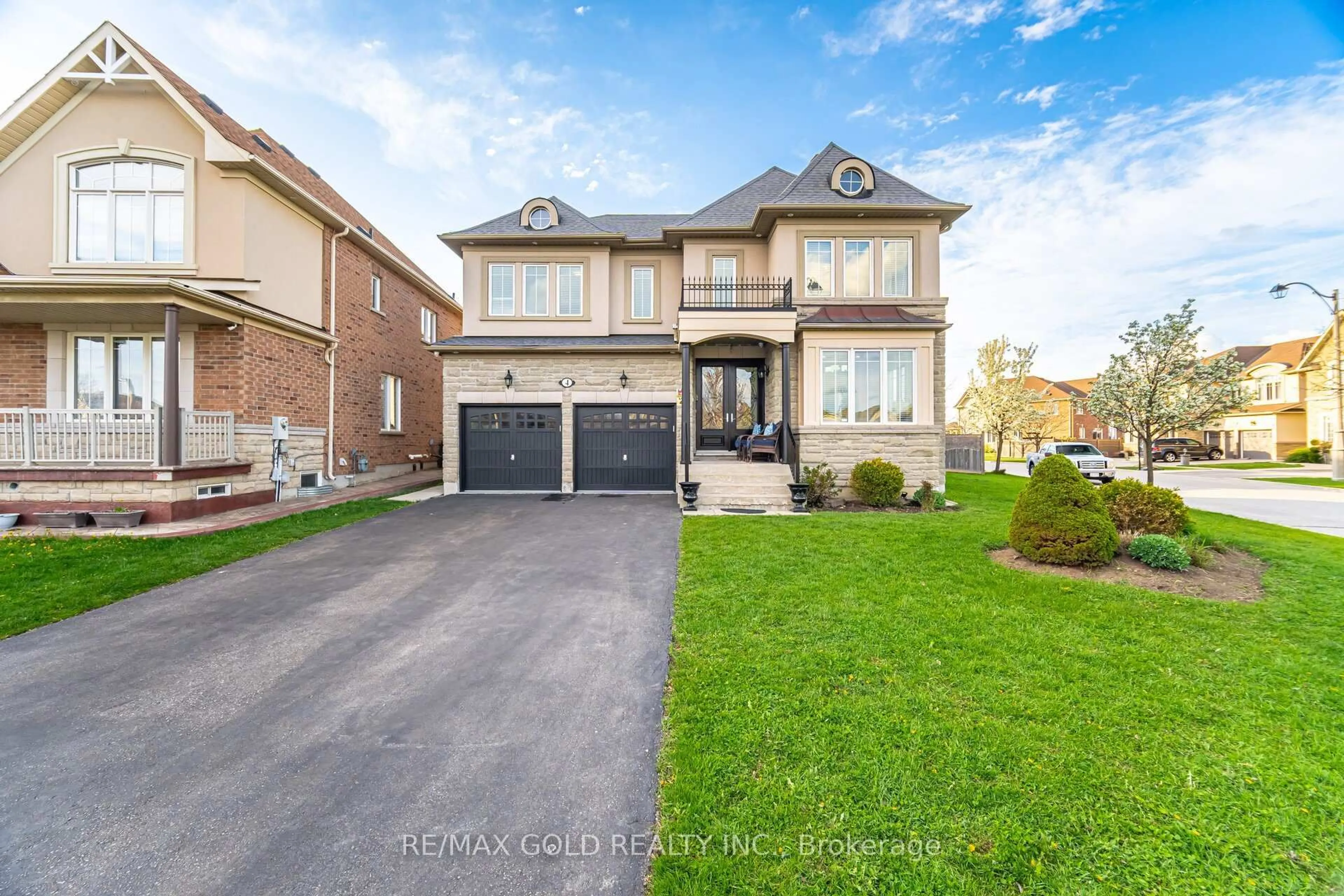 Home with brick exterior material, street for 4 Fanfare Pl, Brampton Ontario L6P 3E2