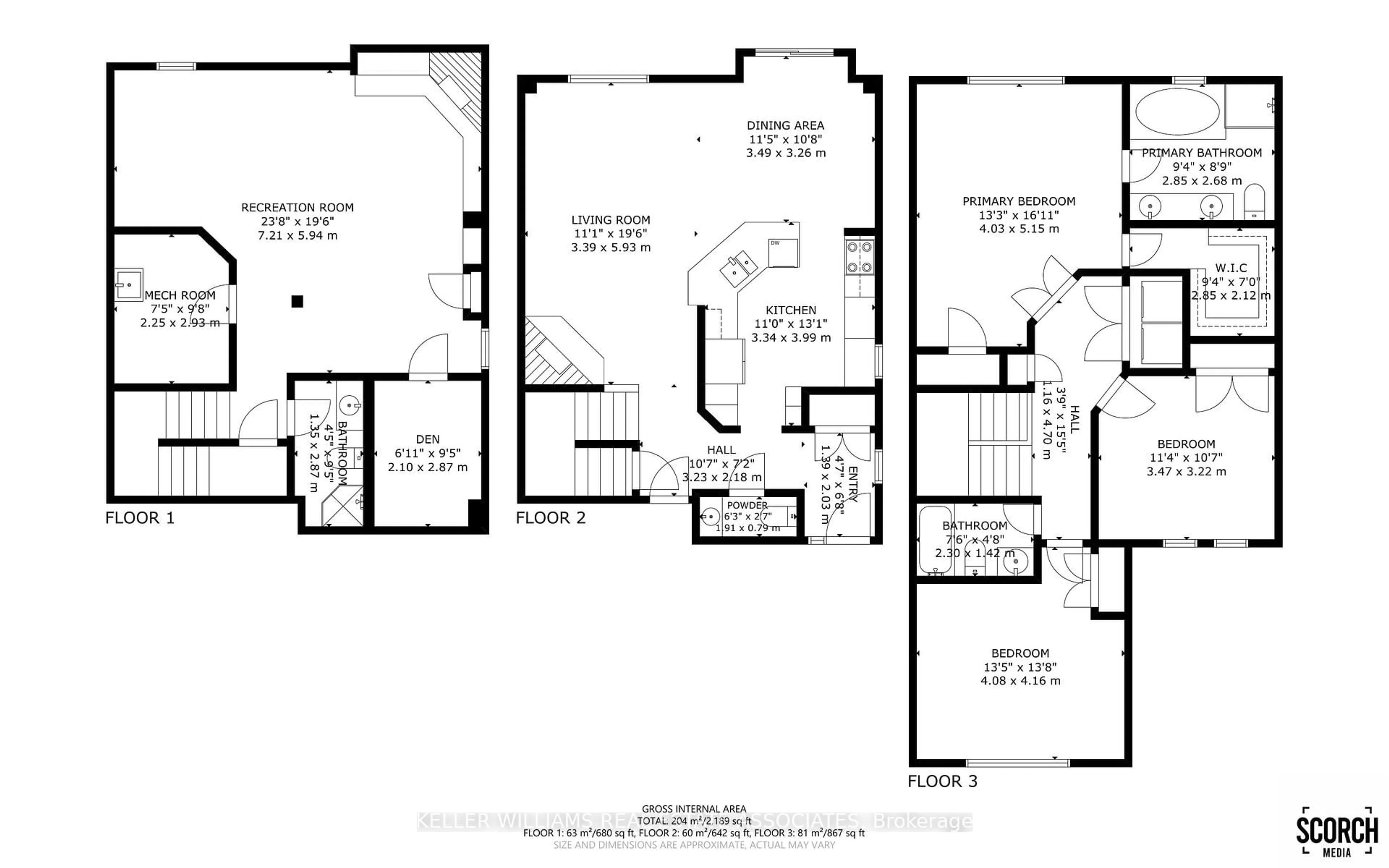 Floor plan for 5480 Glen Erin Dr #60, Mississauga Ontario L5M 5R3