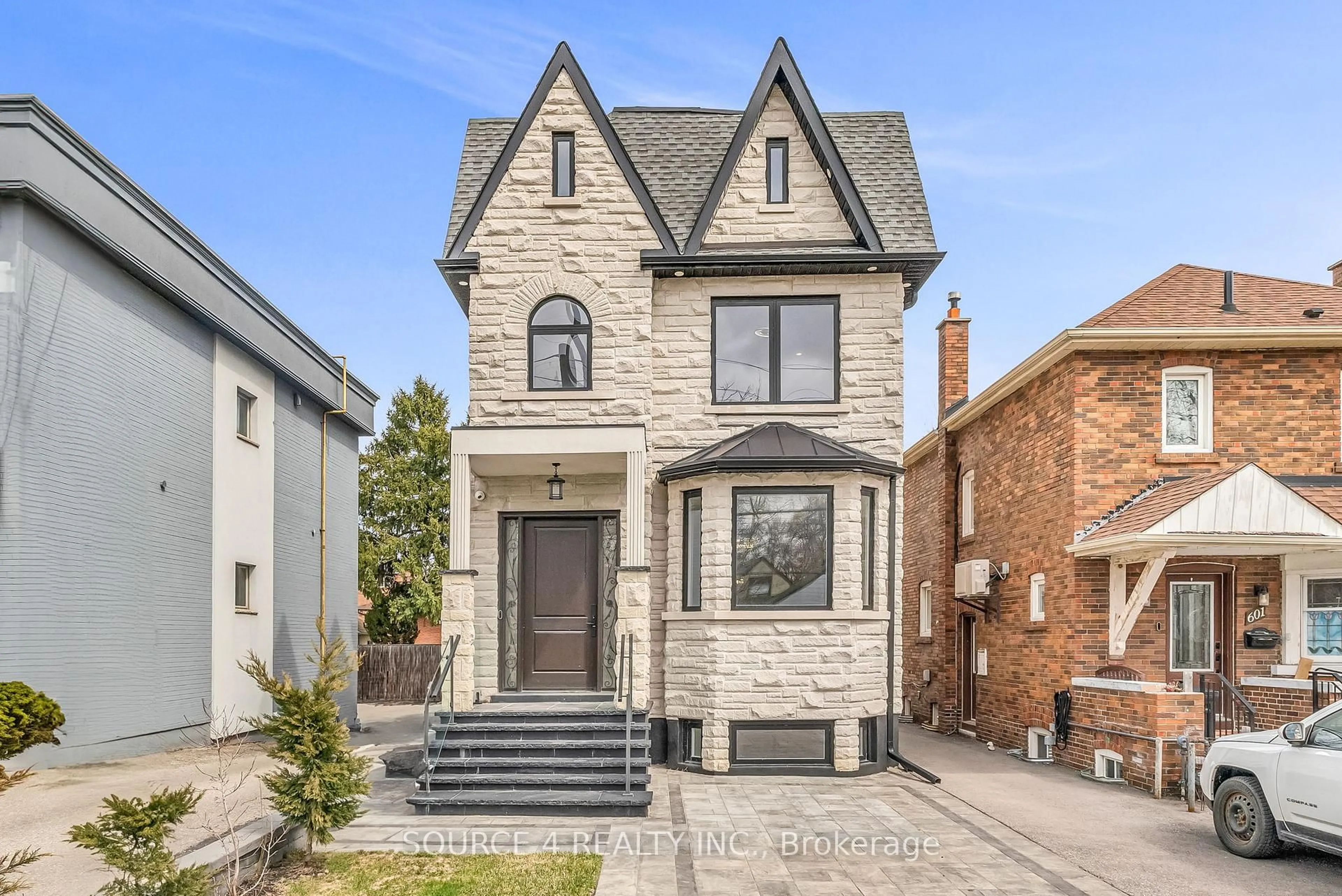 Home with brick exterior material, street for 603 Royal York Rd, Toronto Ontario M8Y 2S8
