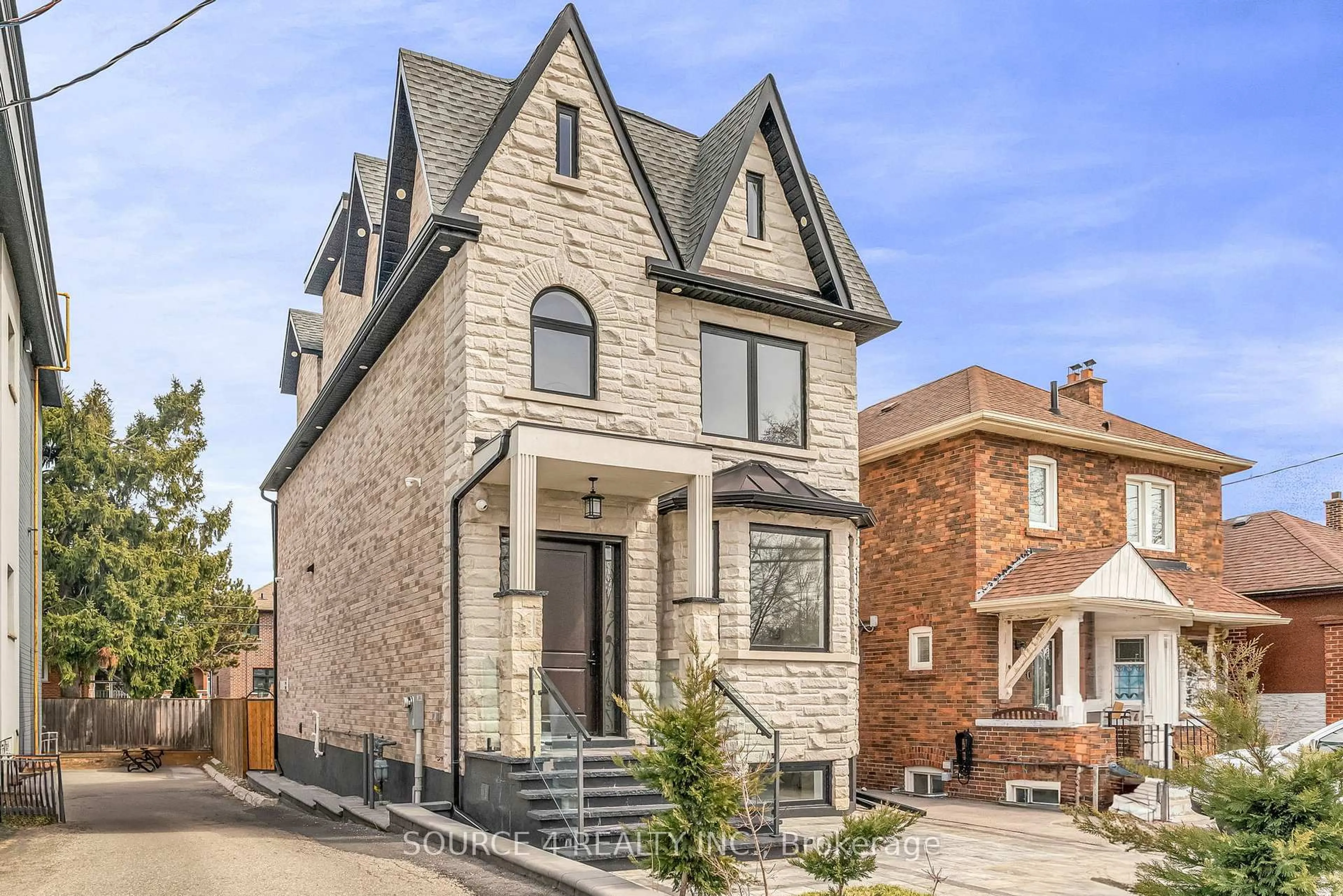 Home with brick exterior material, street for 603 Royal York Rd, Toronto Ontario M8Y 2S8