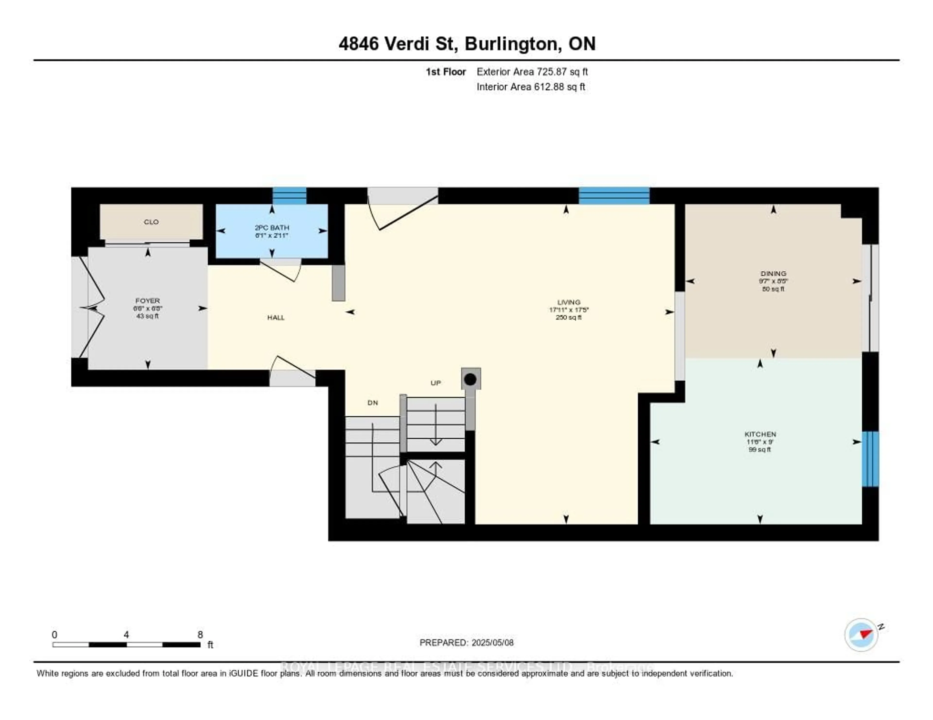Floor plan for 4846 Verdi St, Burlington Ontario L7M 0H7