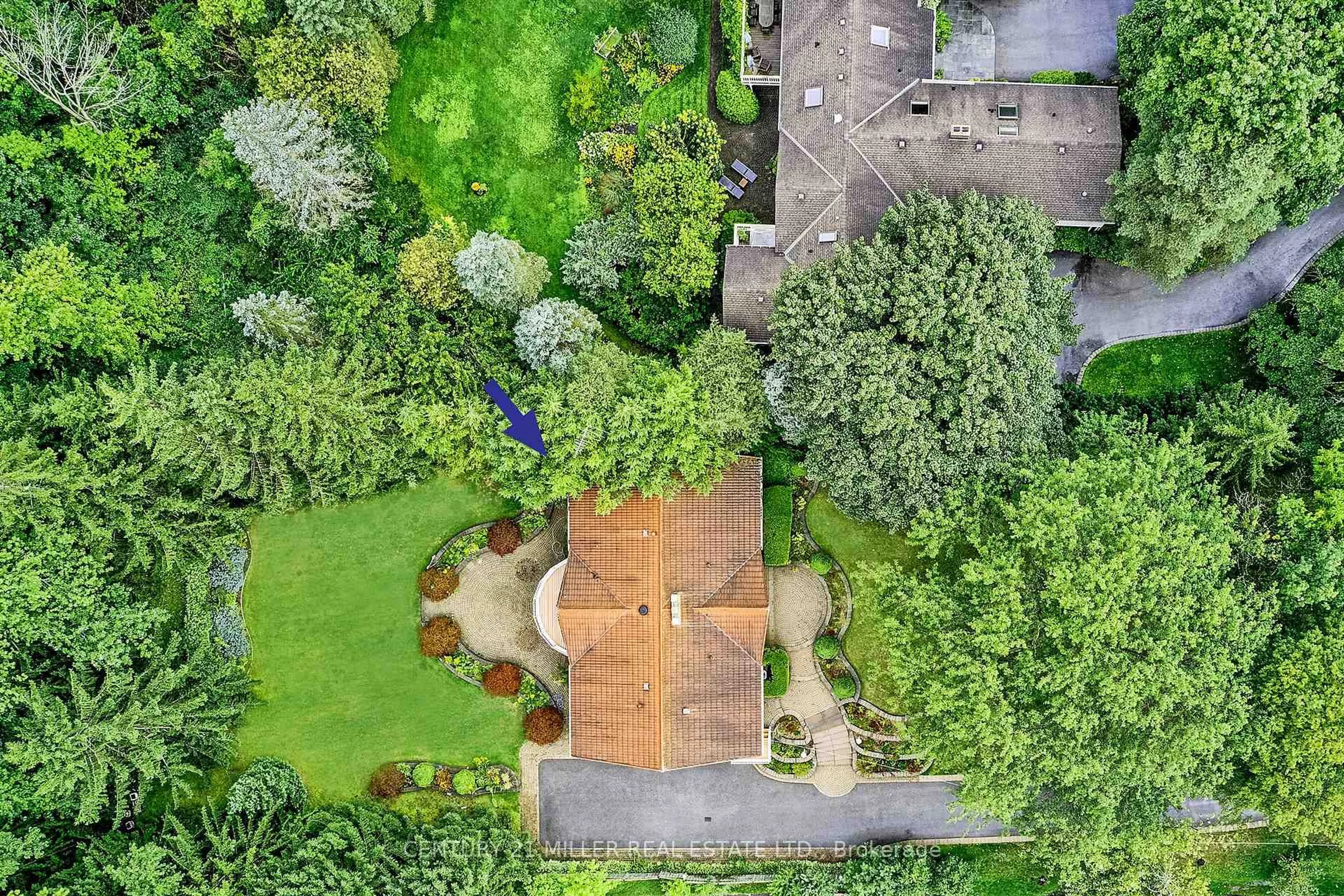 A pic from outside/outdoor area/front of a property/back of a property/a pic from drone, forest/trees view for 200 Morrison Rd, Oakville Ontario L6J 4J4