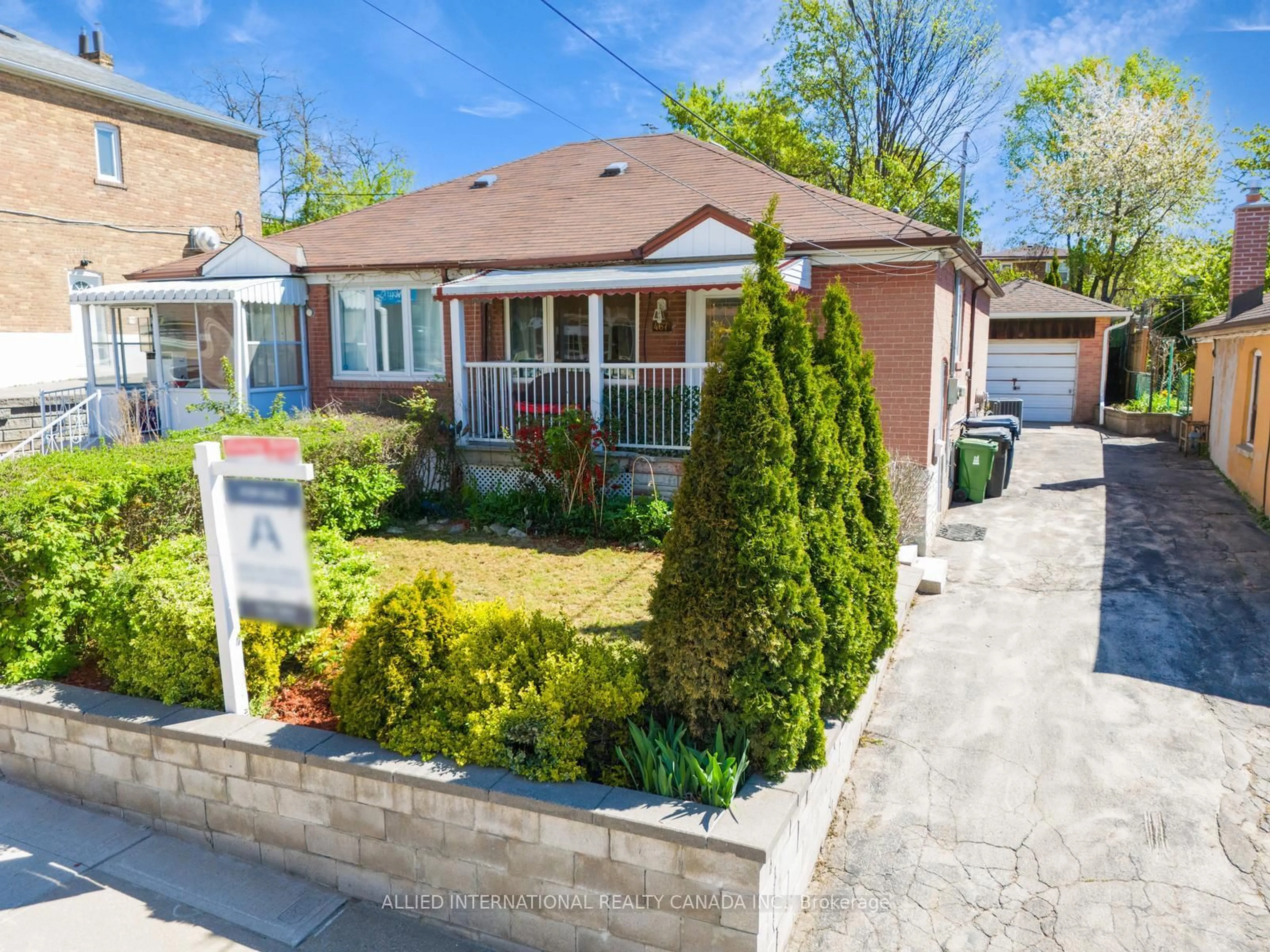 Home with brick exterior material, street for 467 Gilbert Ave, Toronto Ontario M6E 4X4