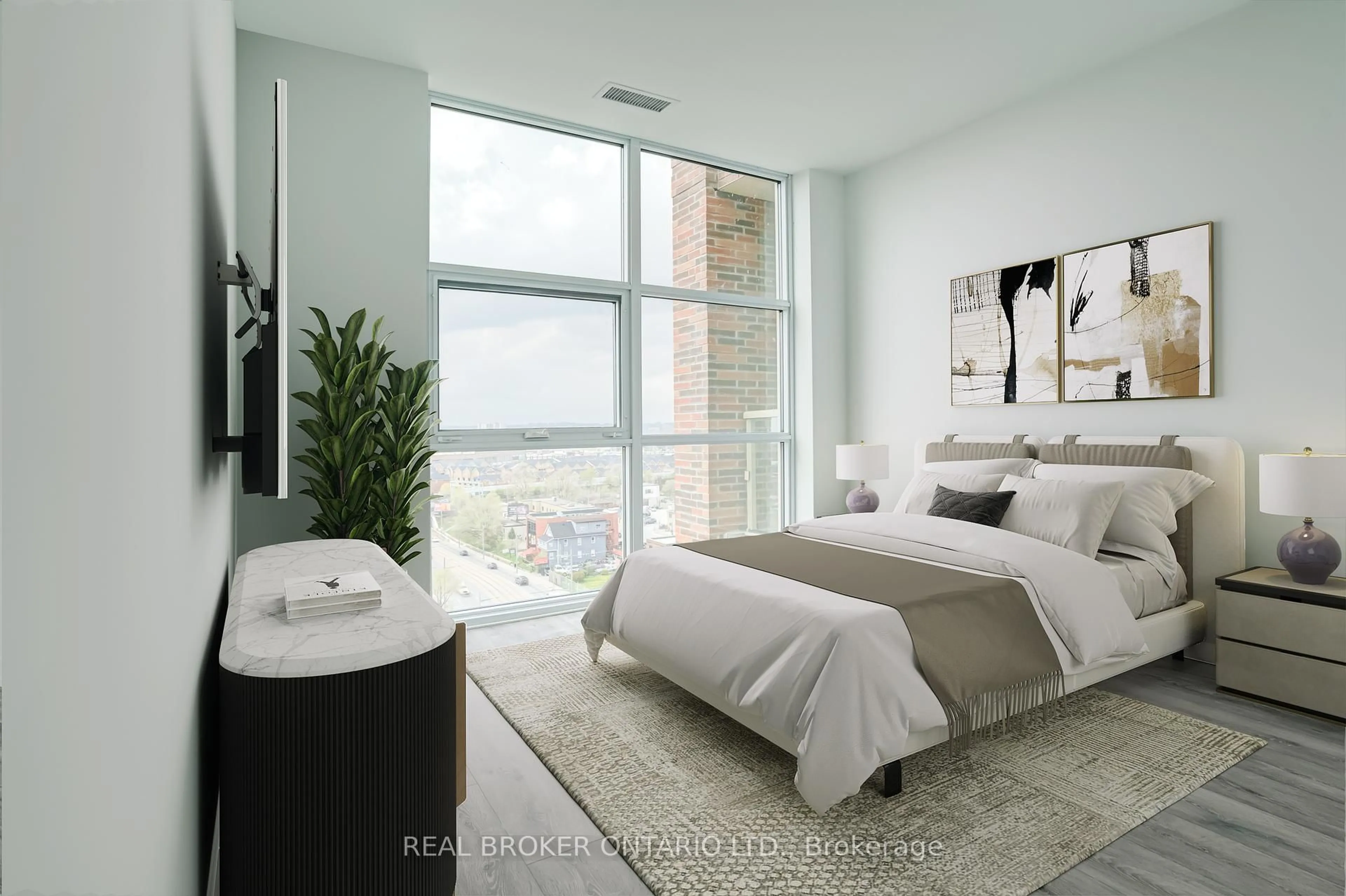 Bedroom with bed, unknown for 1787 St Clair Ave #1105, Toronto Ontario M6N 0B7