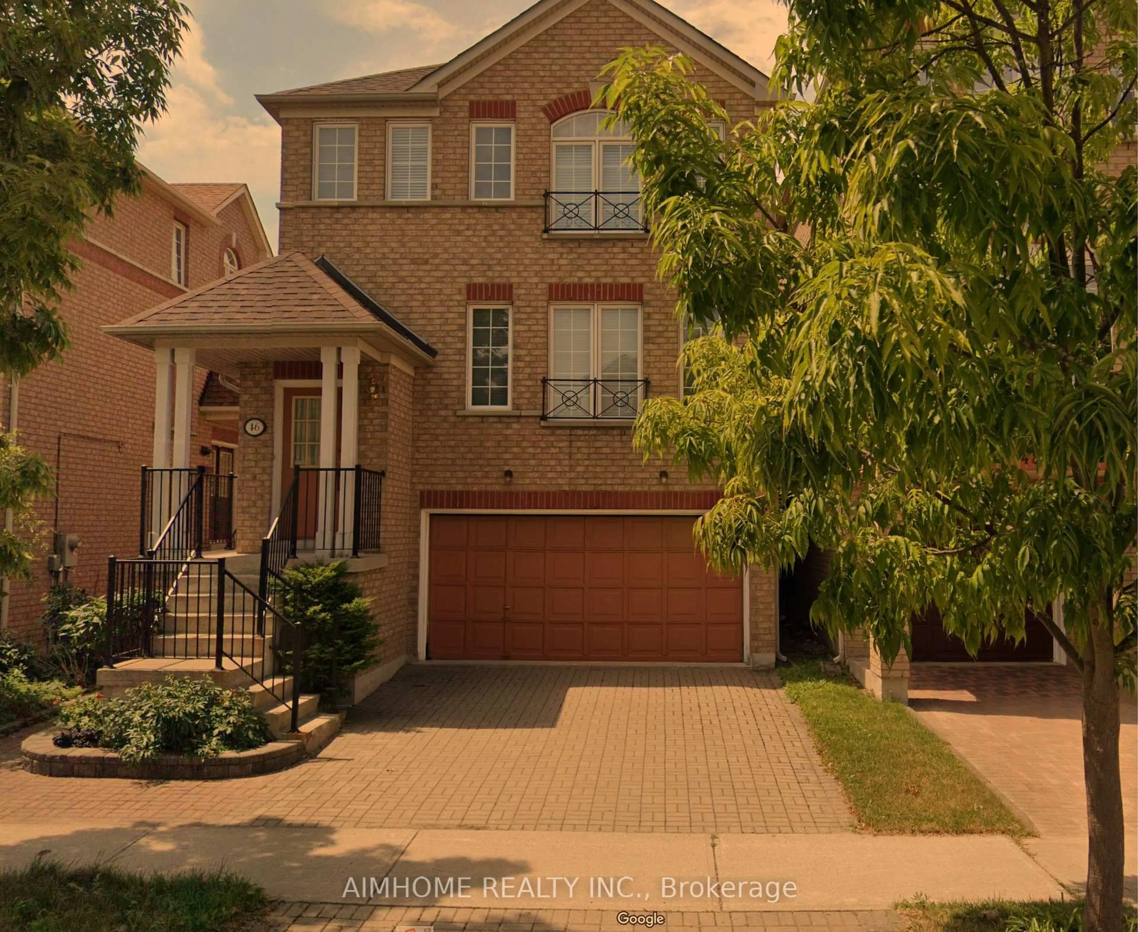 Home with brick exterior material, street for 46 Via Torre Dr, Toronto Ontario M6M 5J8