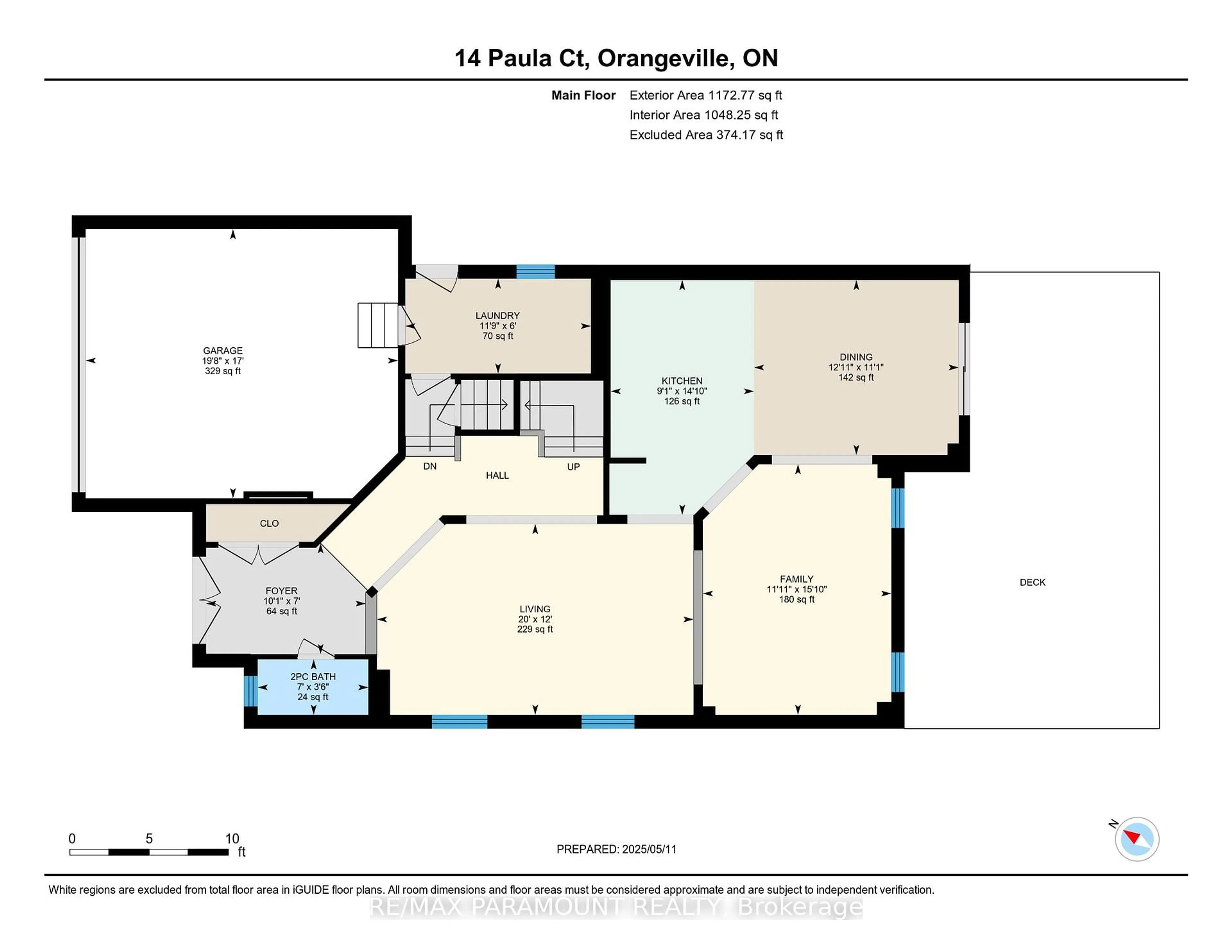 Floor plan for 14 Paula Crt, Orangeville Ontario L9W 5V1