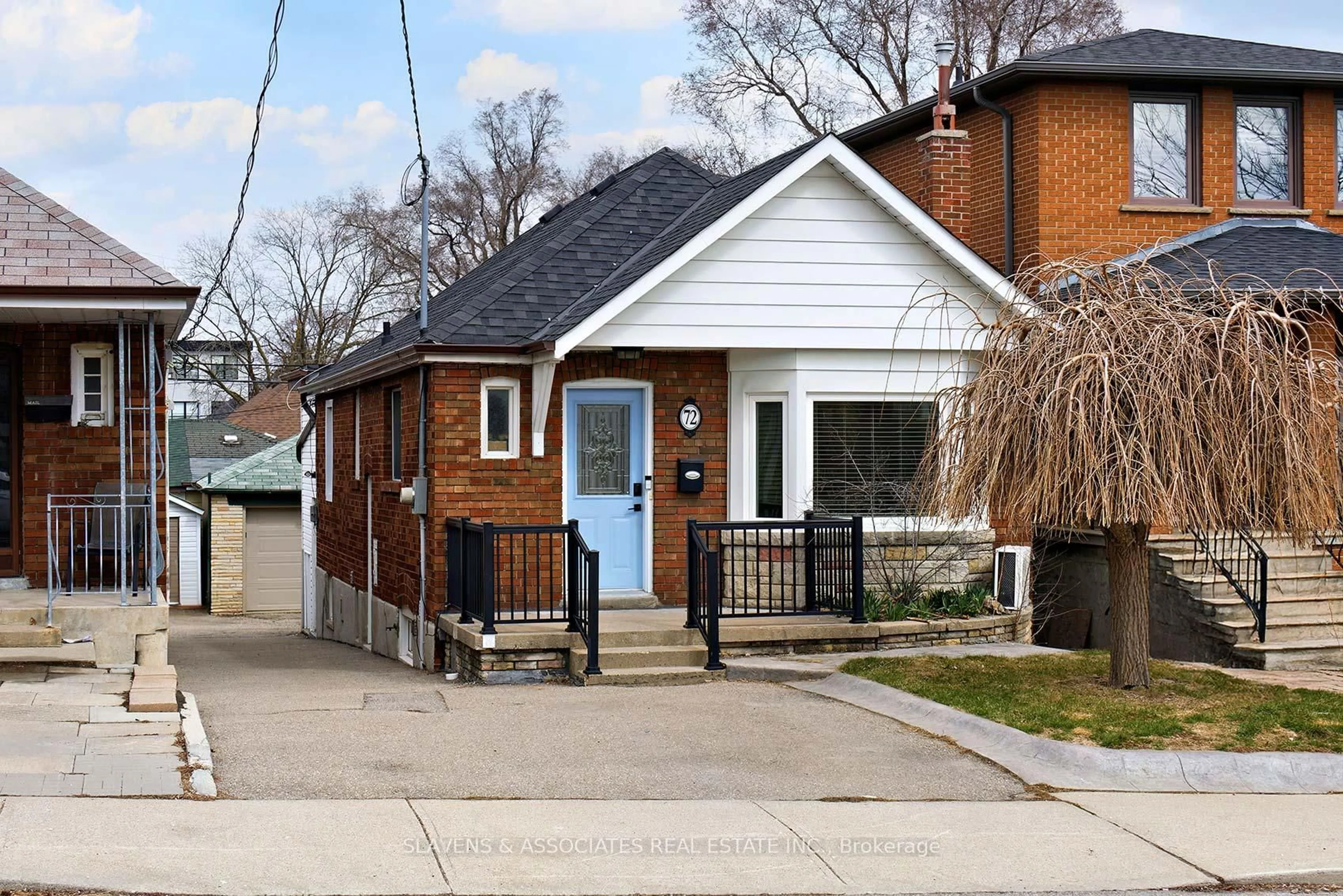 Home with brick exterior material, street for 72 Belgravia Ave, Toronto Ontario M6E 2M5