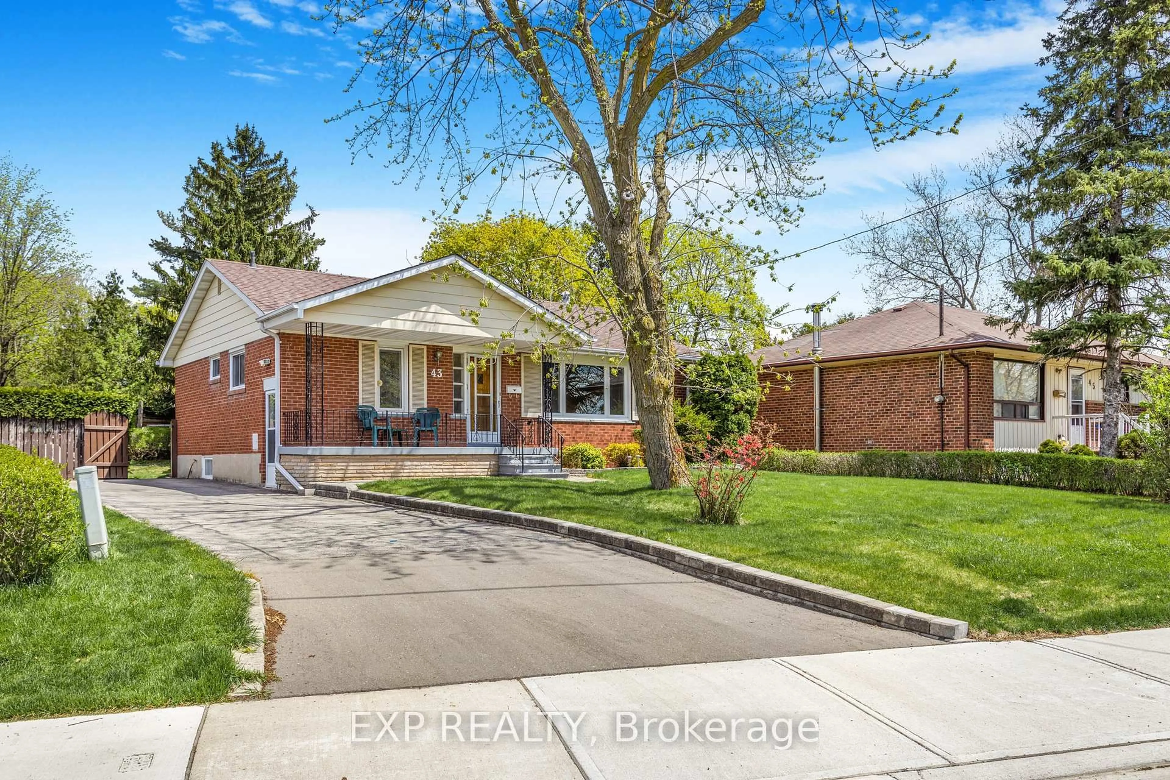 Home with brick exterior material, street for 43 Theodore Dr, Mississauga Ontario L5M 1E5