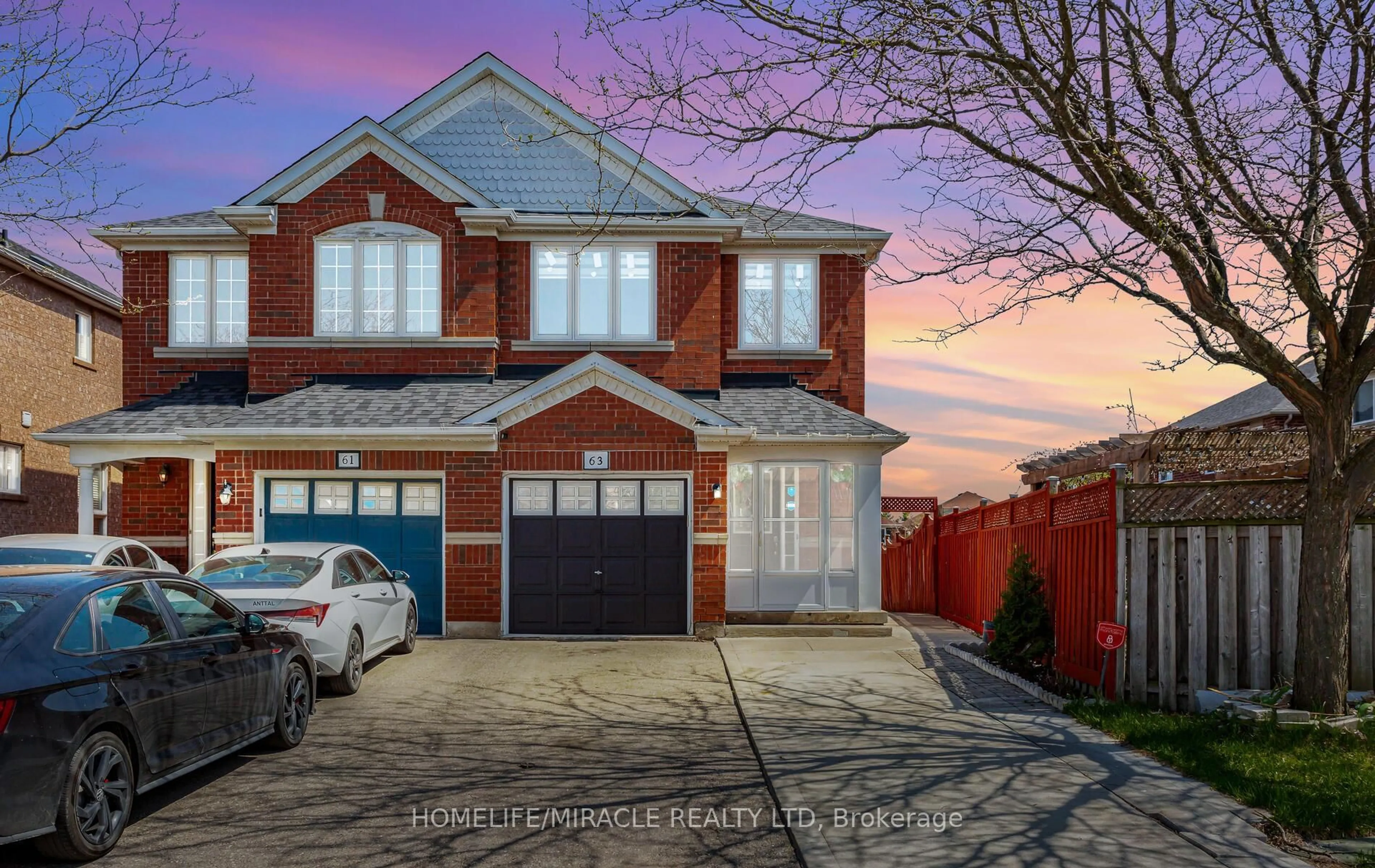 Home with brick exterior material, street for 63 Feather Reed Way, Brampton Ontario L6R 2Z7